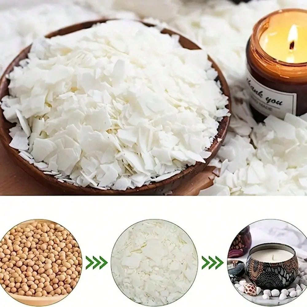 500/1000g White Soy Wax, For DIY Aromatherapy Candle Making Materials