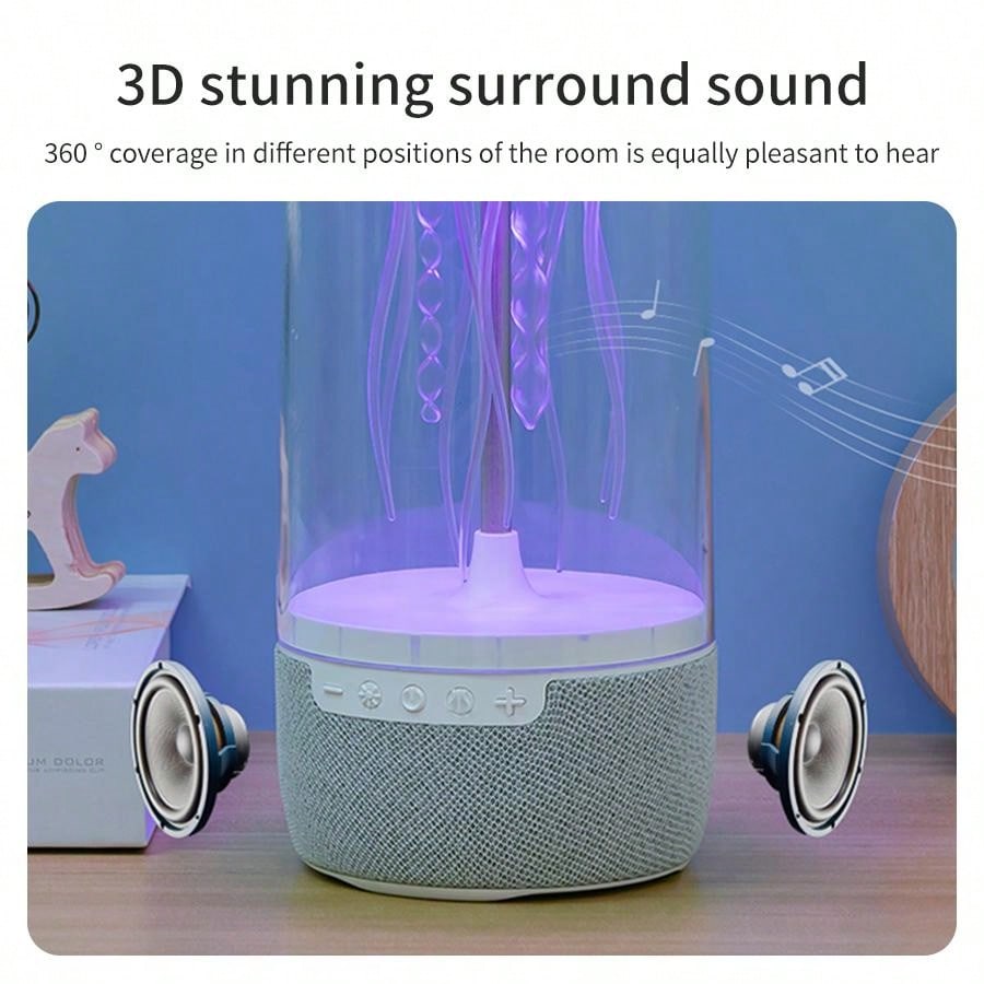 Jellyfish Bluetooth Speaker, Wireless Jellyfish Speaker, Suitable For Home Office Desktop Decoration, Suitable For Teen Girls Boys Adult Christmas Gifts    K19