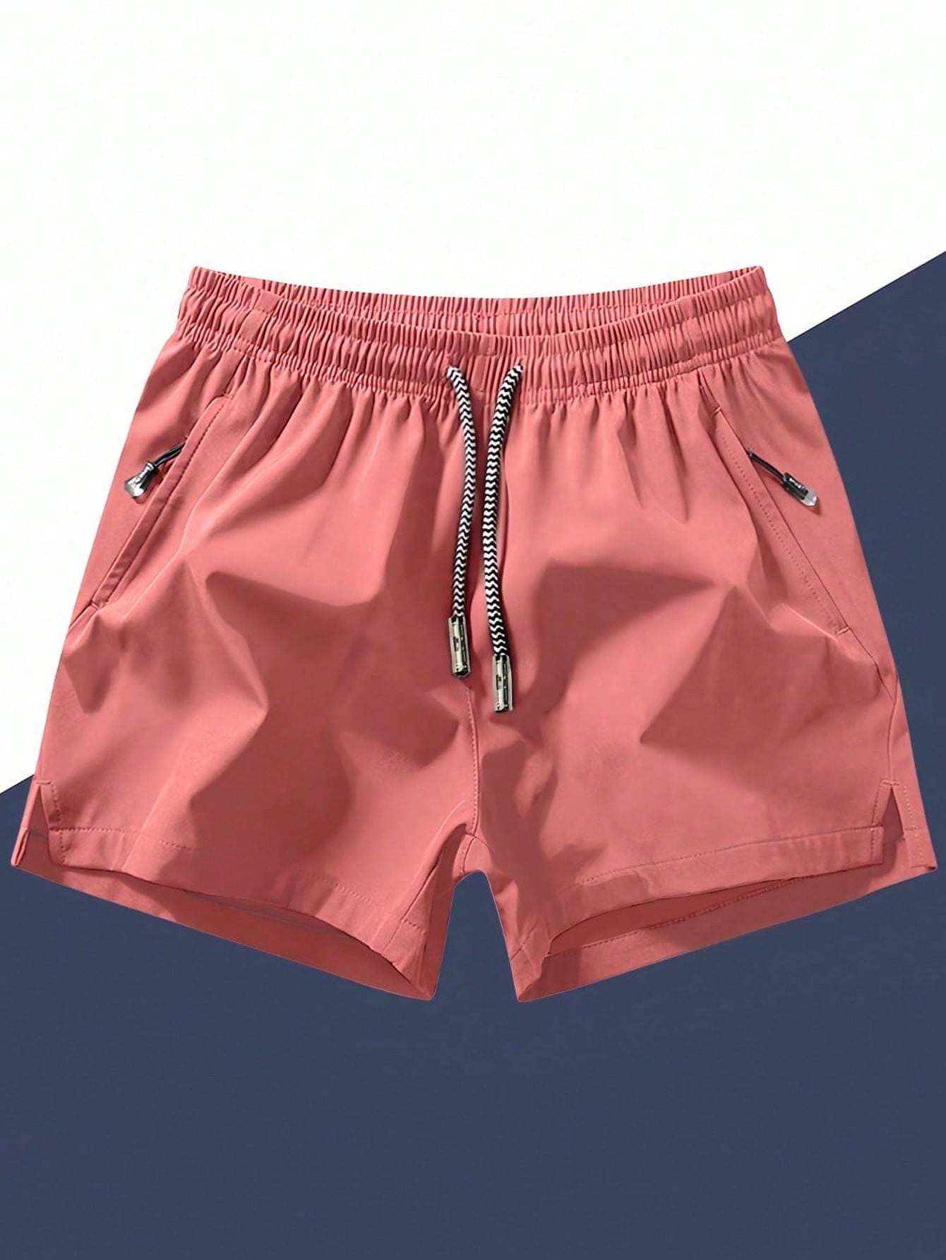 Men Drawstring Waist Shorts