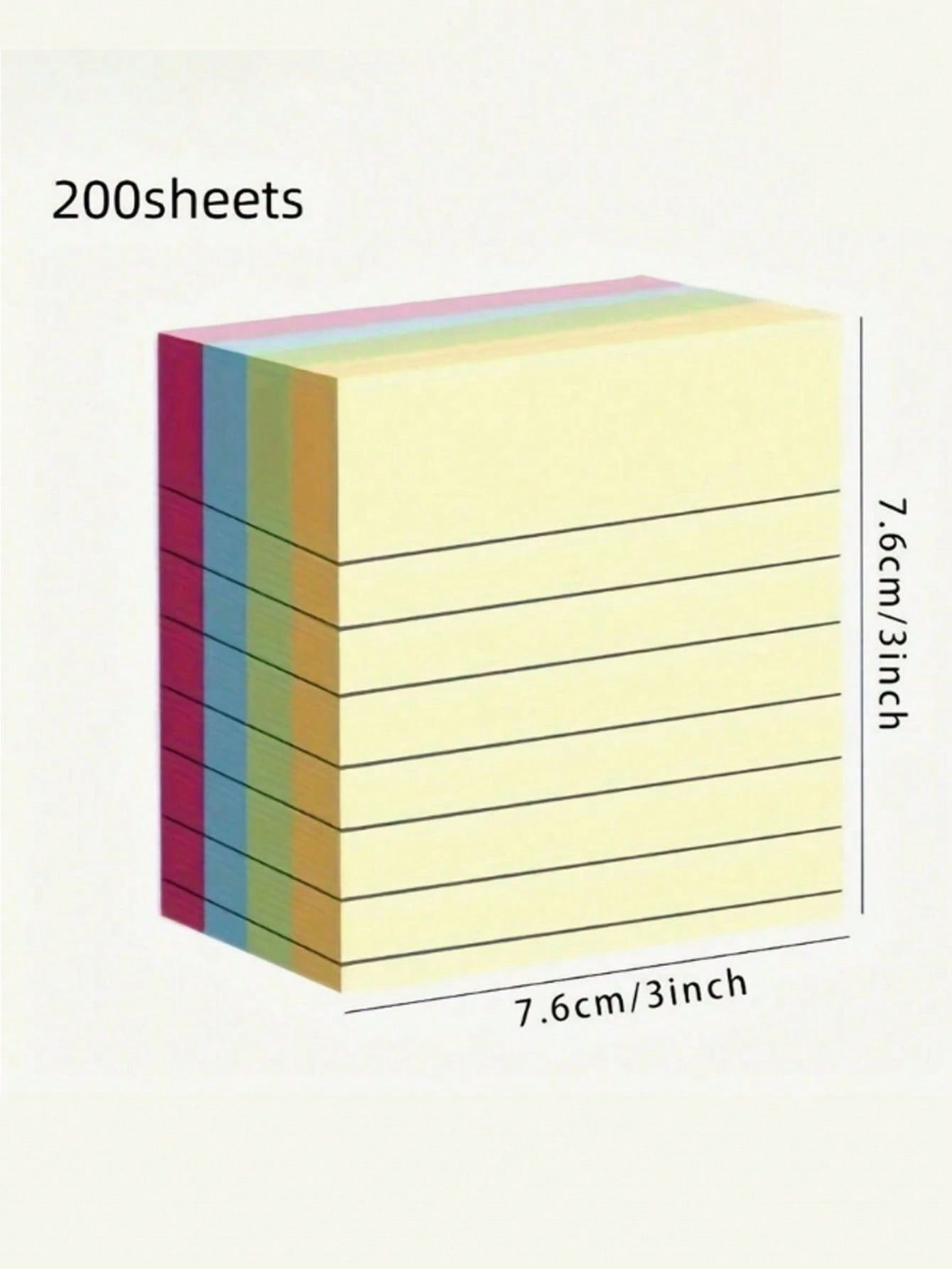 1 Set Of 100 Sheets Sticky Notes - Bright 4-Color Combination, Easy To Use, Efficient For Taking Notes And Organizing - Ideal Choice For Students, Office And Home