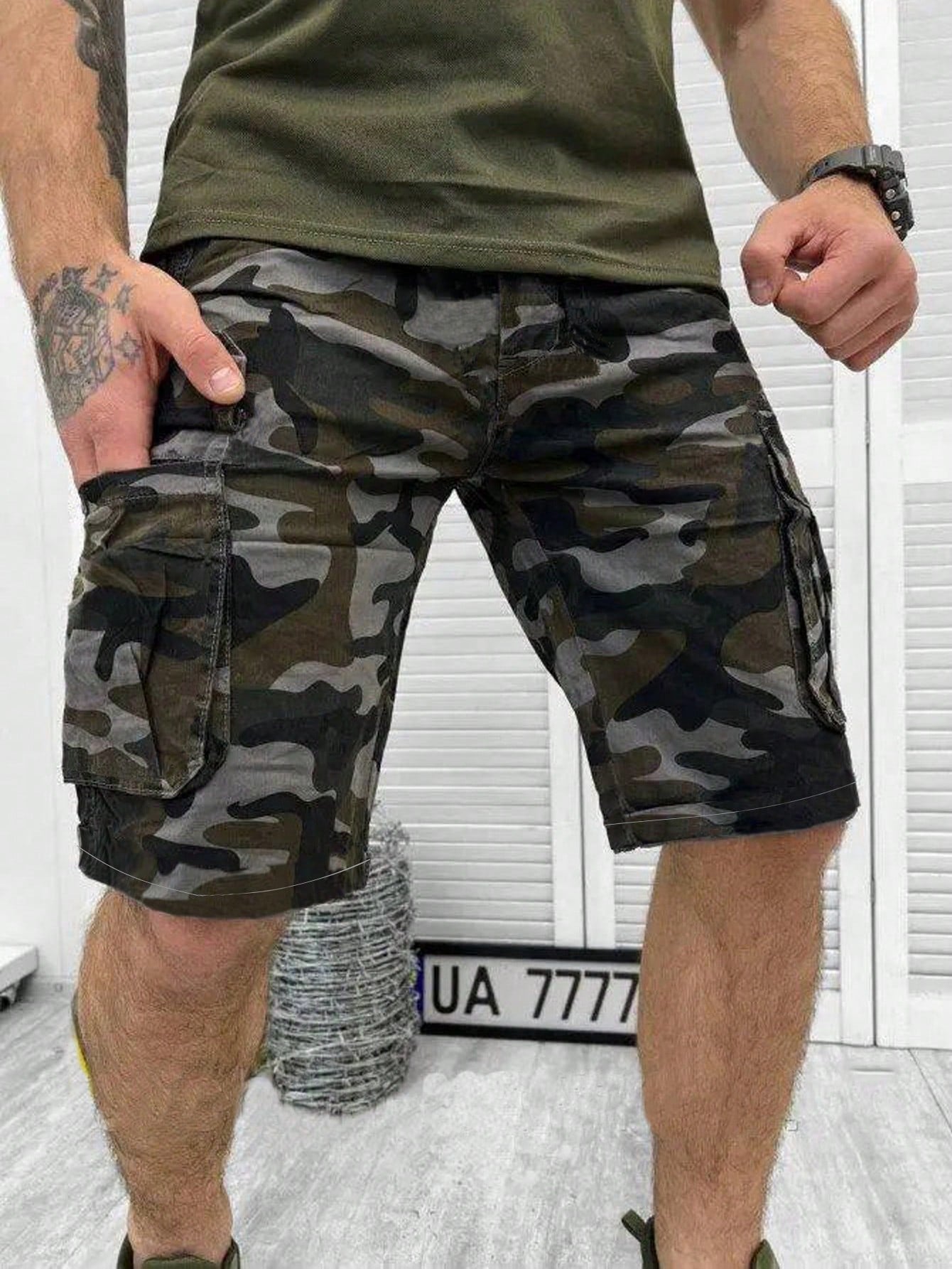 Summer New Men Fashionable Cargo Shorts Outdoor Camouflage Casual Shorts For Men