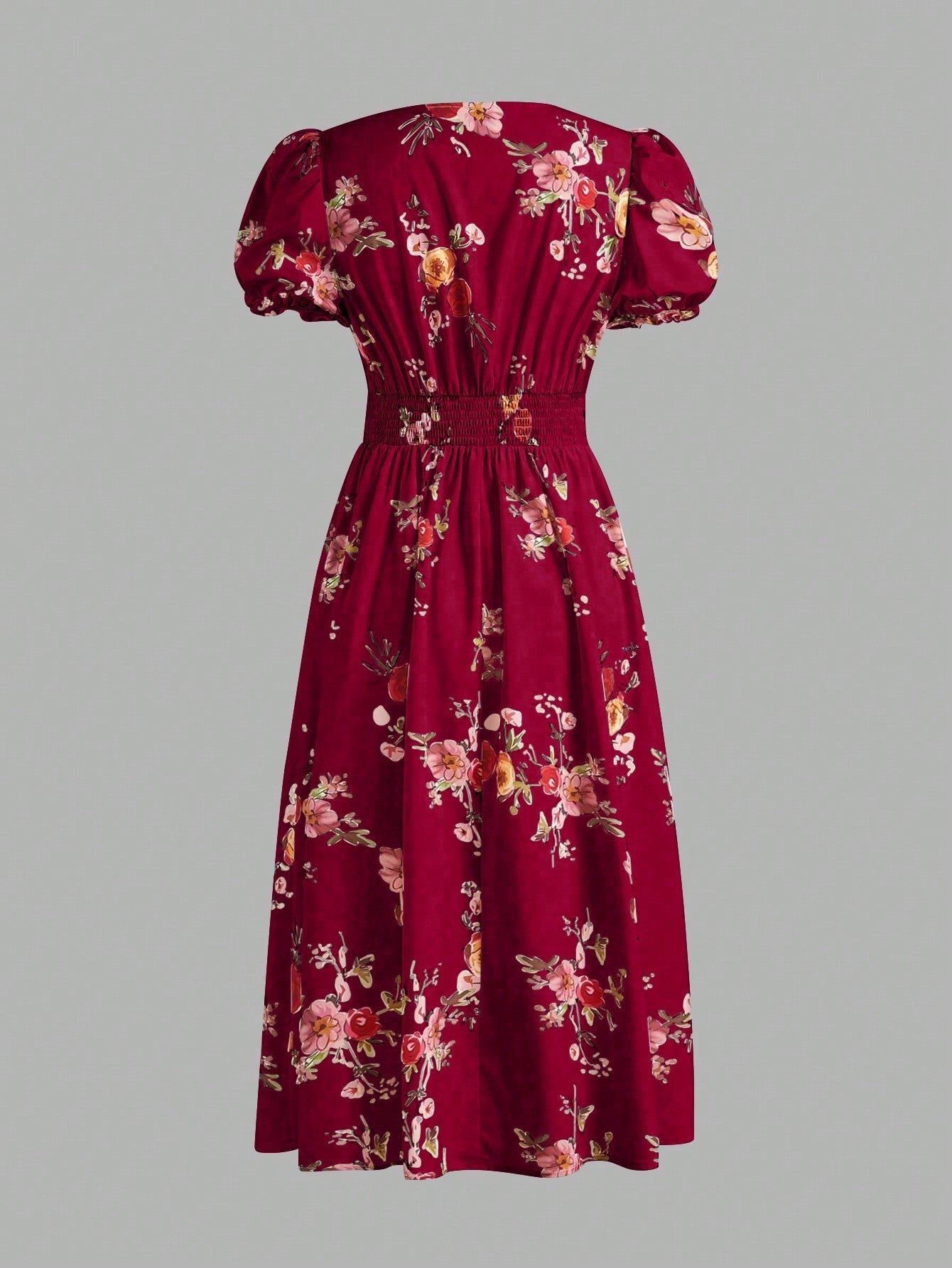 Clasi Floral Print Summer Wrap Dress With Criss-Cross Front And Cinched Waist