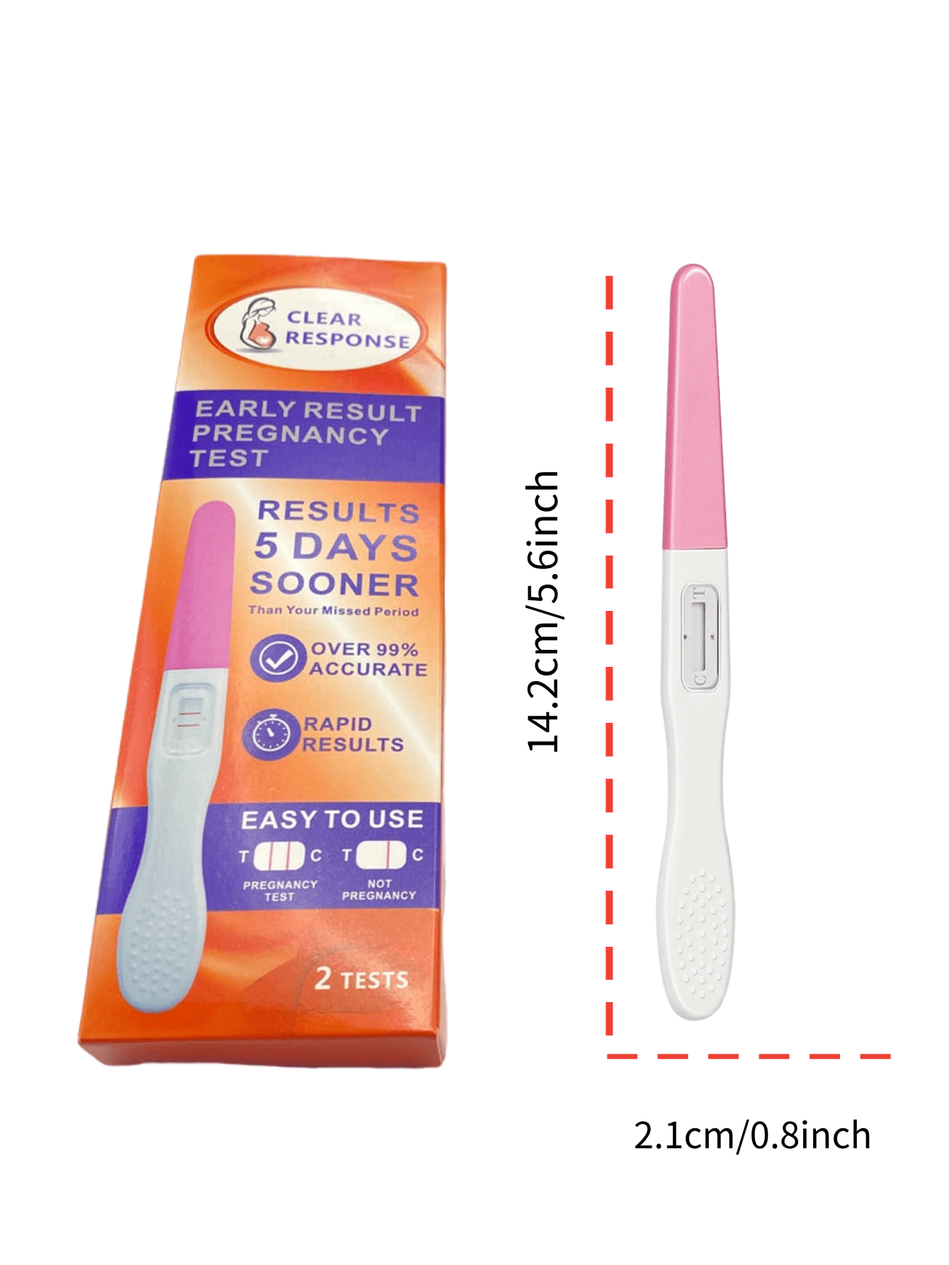 1box Prank Pregnancy Test Kit Toy, Pretend To Be Pregnant Gag, Trick Family, See Your Partner's Reaction [Random Packaging]