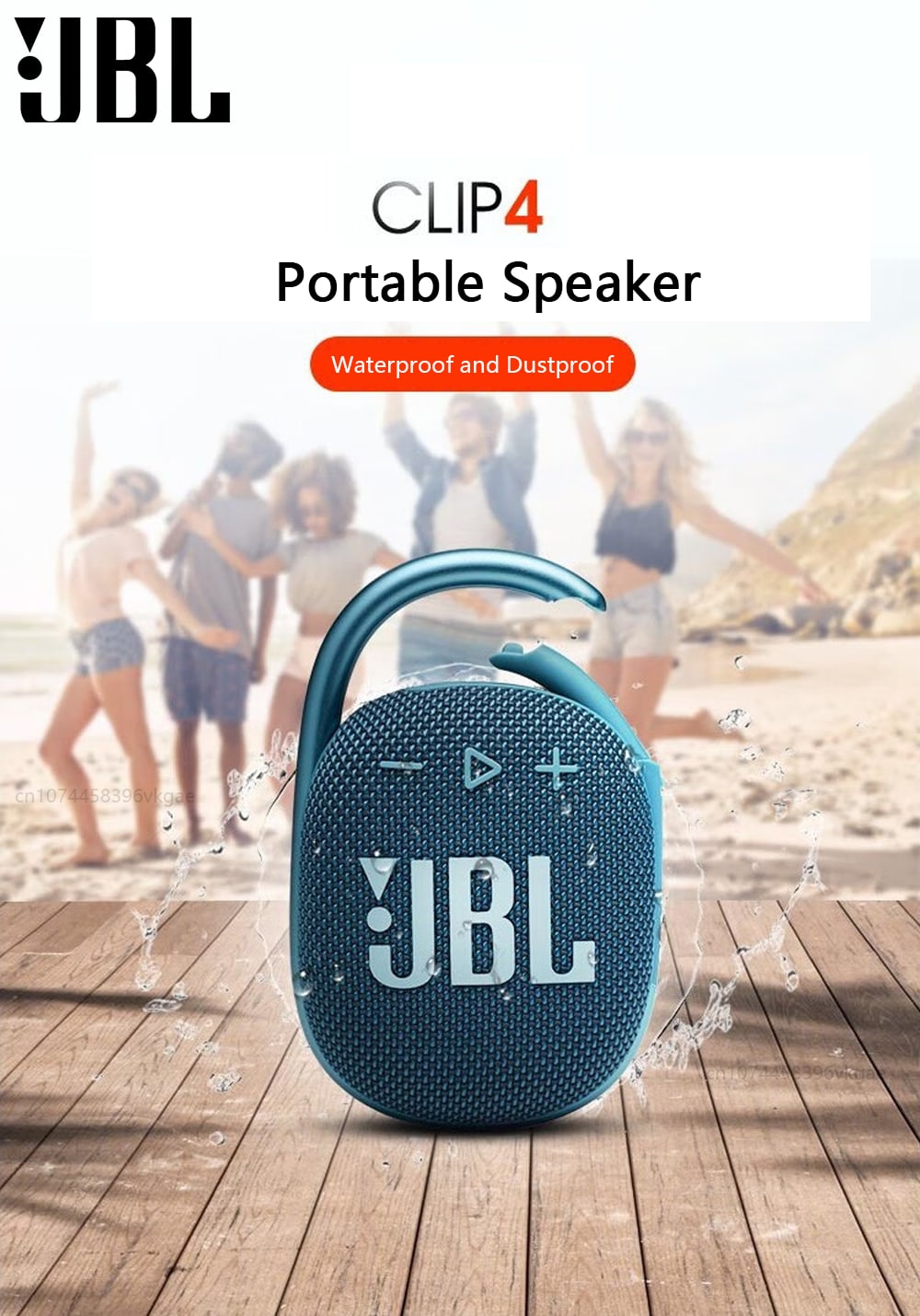 JBL CLIP 4 Bluetooth Speakers IP67 Waterproof/10 Hours Of Playtime Outdoor Travel Portable Mini Wireless Speaker Original JBL