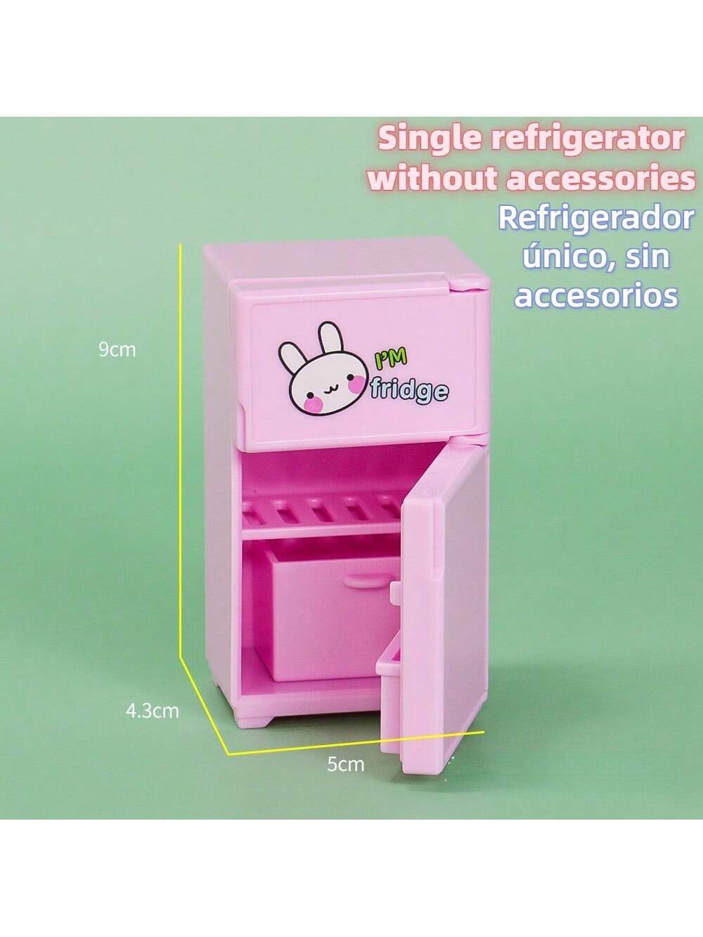 16pcs Mini Refrigerator Toys, Simulation Food Children's Toys, Dollhouse Miniature Kitchen Play