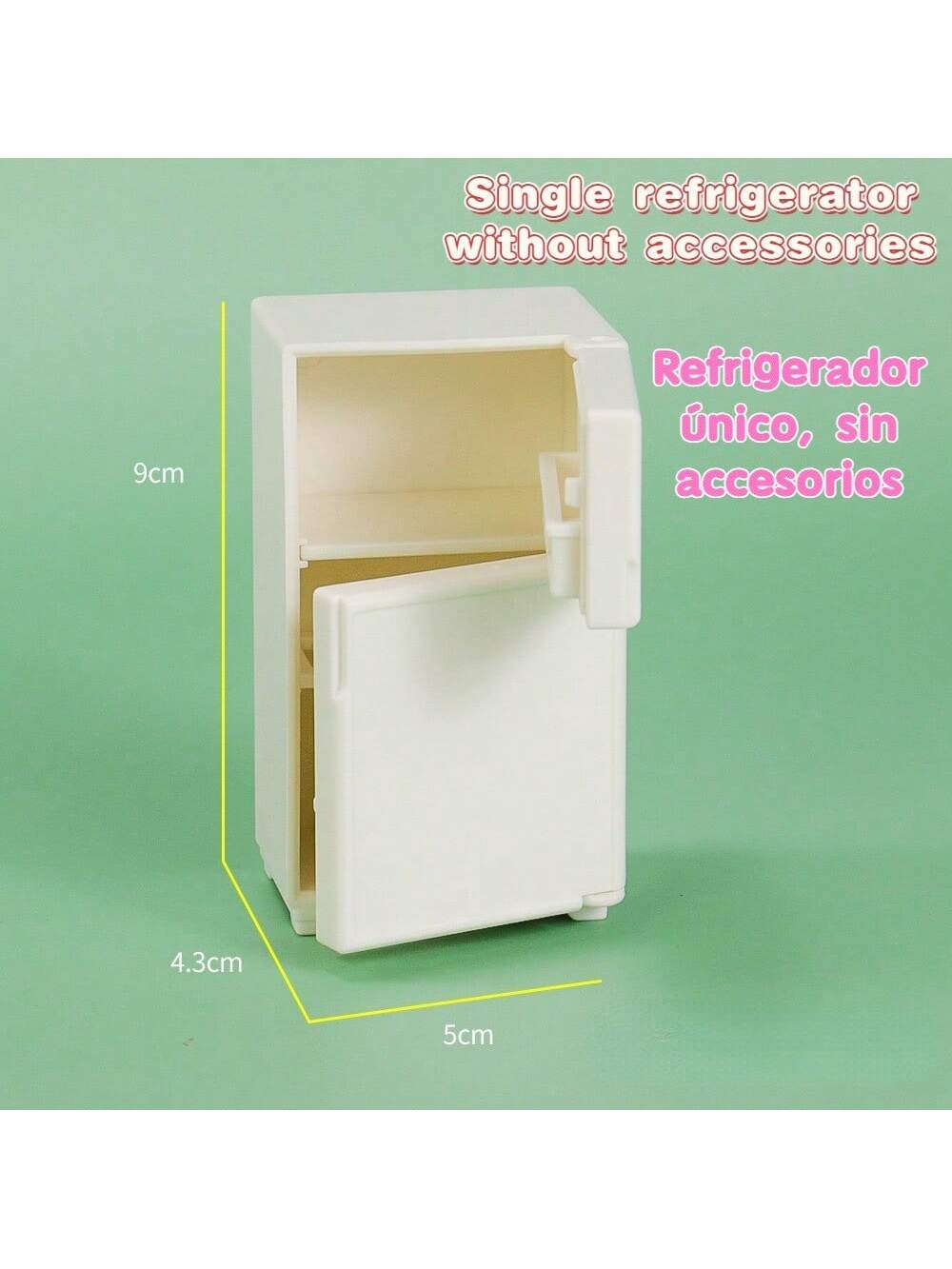 16pcs Mini Refrigerator Toys, Simulation Food Children's Toys, Dollhouse Miniature Kitchen Play