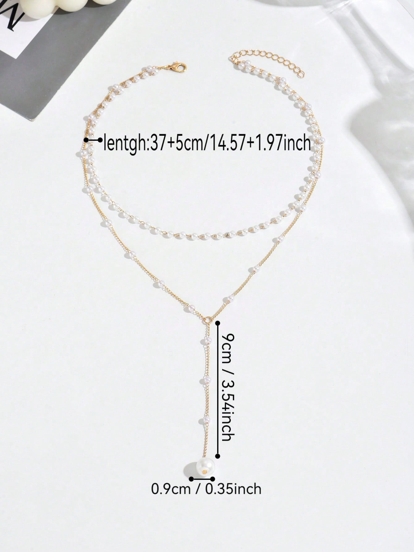 1 Fashionable And Elegant Y-Shaped Design Multi-Layered Necklace Suitable For Women's Daily Wear