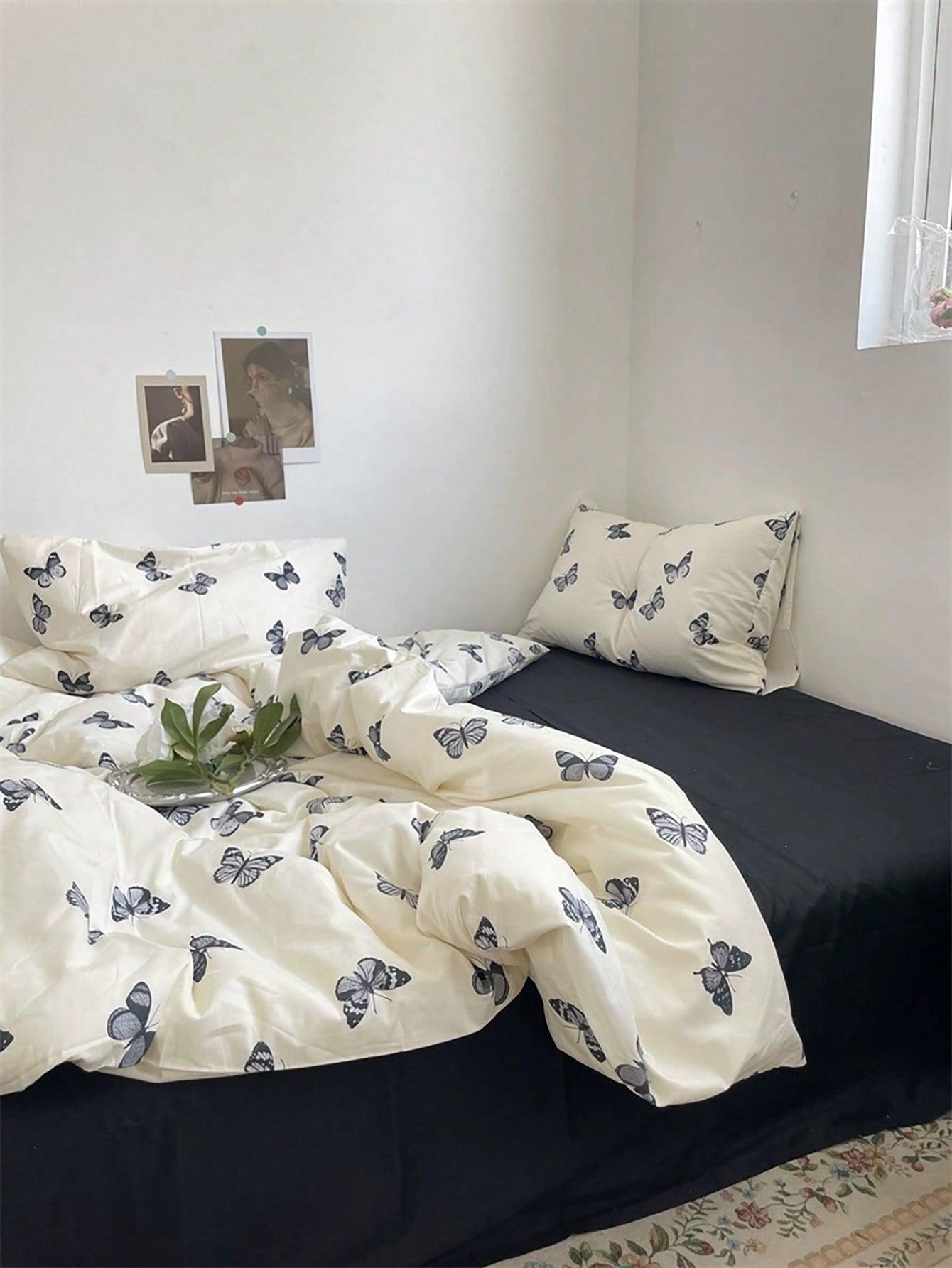 3pcs Vintage Floral Print Duvet Cover Set, Including 2 Pillowcases And 1 Duvet Cover (No Flat Sheet)