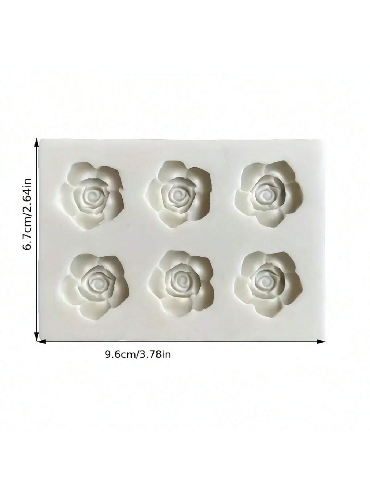 1pc Rose & Plum Blossom Shaped Silicone Mold For DIY 3D Flower Clay, Suitable For Valentine''s Day, Mother''s Day, Birthday Decoration