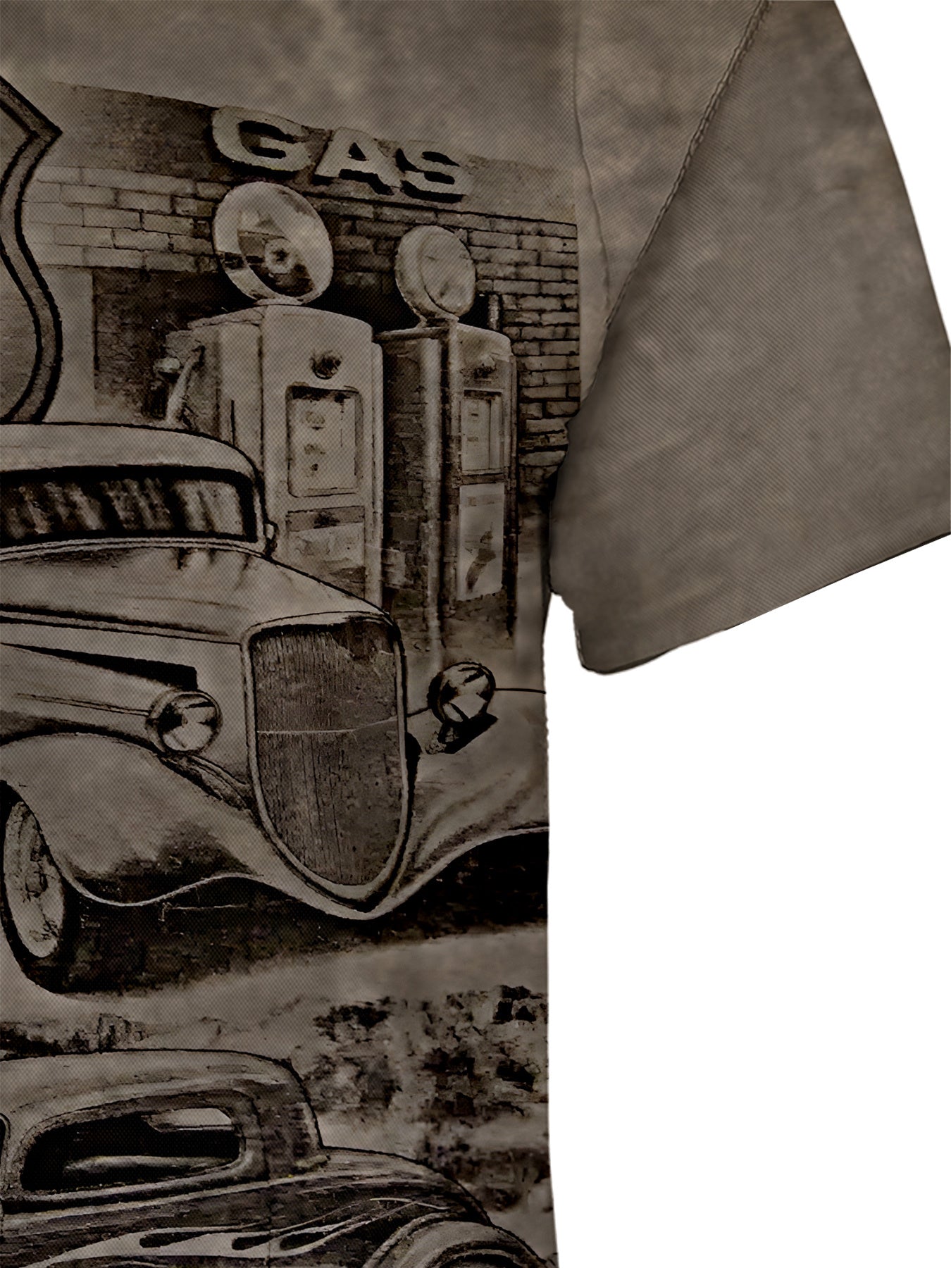 Men's Car Graphic Print T-shirt, Short Sleeve Crew Neck Tee, Men's Clothing For Summer Outdoor