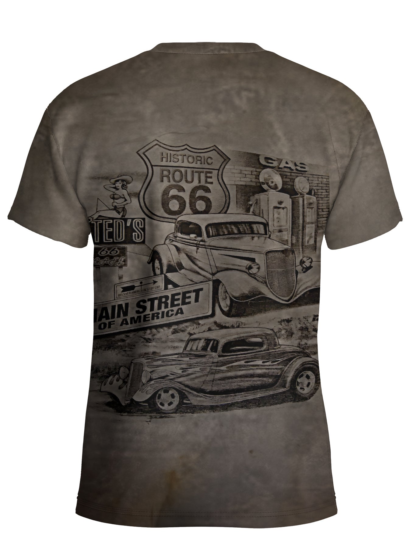 Men's Car Graphic Print T-shirt, Short Sleeve Crew Neck Tee, Men's Clothing For Summer Outdoor