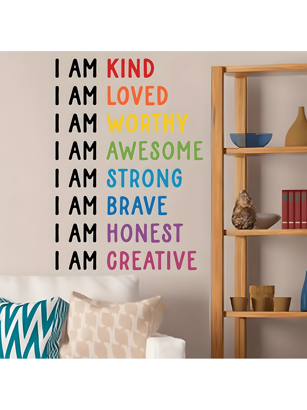 1set Inspirational Quotes Wall Sticker, Be Kind, Motivational Self-Adhesive Wall Stickers, Bedroom Entryway Living Room Porch Home Decoration Wall Stickers, Removable Stickers, Wall Decor Decals