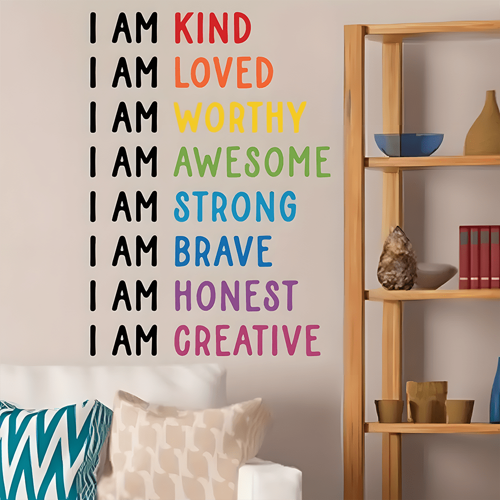 1set Inspirational Quotes Wall Sticker, Be Kind, Motivational Self-Adhesive Wall Stickers, Bedroom Entryway Living Room Porch Home Decoration Wall Stickers, Removable Stickers, Wall Decor Decals