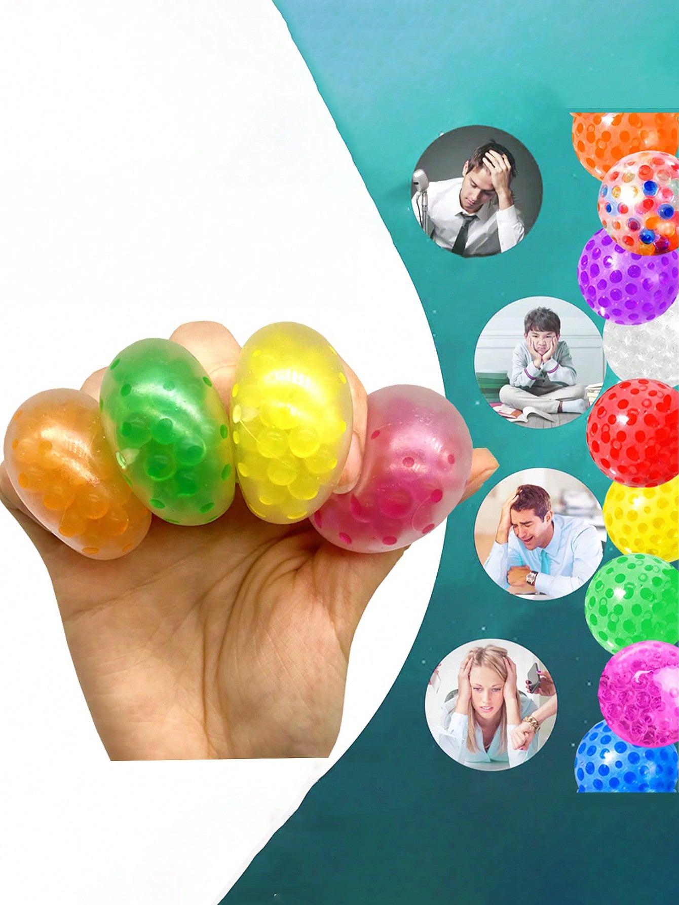 12pcs Stress Balls,Soft