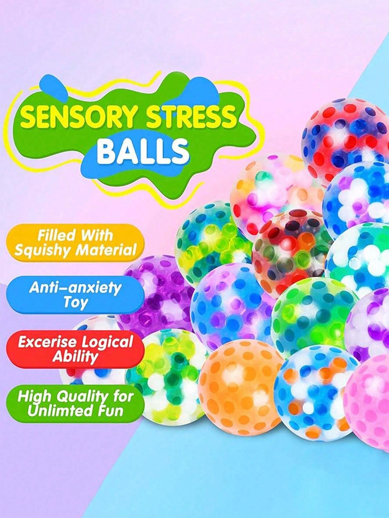 12pcs Stress Balls,Soft