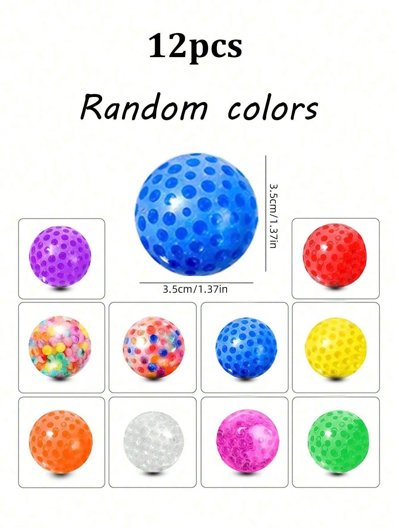 12pcs Stress Balls,Soft