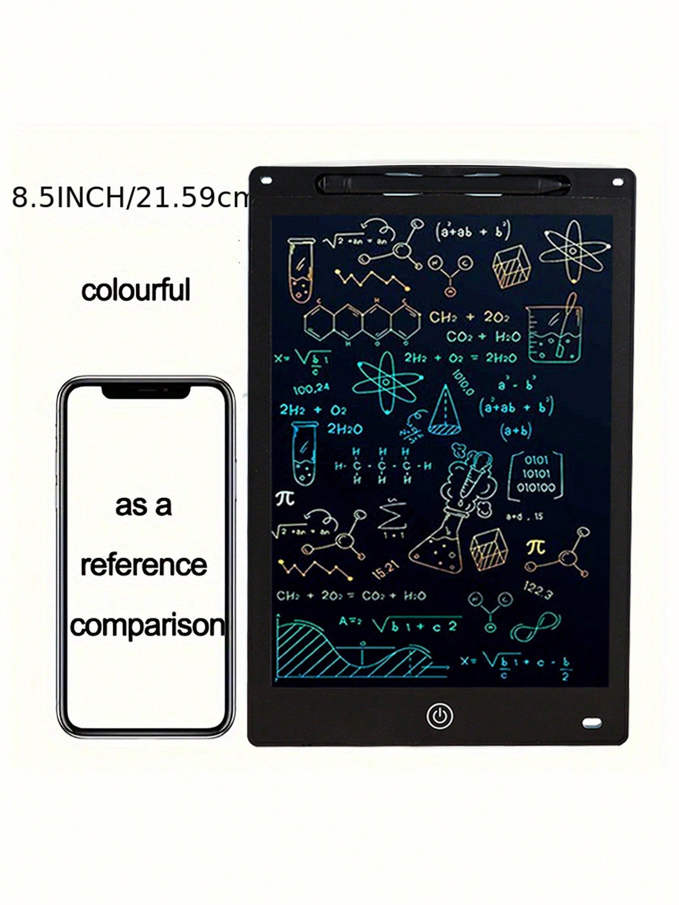 1pc, 8.5-Inch, LCD Writing Board, Color Screen Graffiti Board Drawing Board, Writing Board, Educational Christmas Birthday Gift, Learning Board, Halloween, Christmas And Thanksgiving Gifts, Easter Gifts