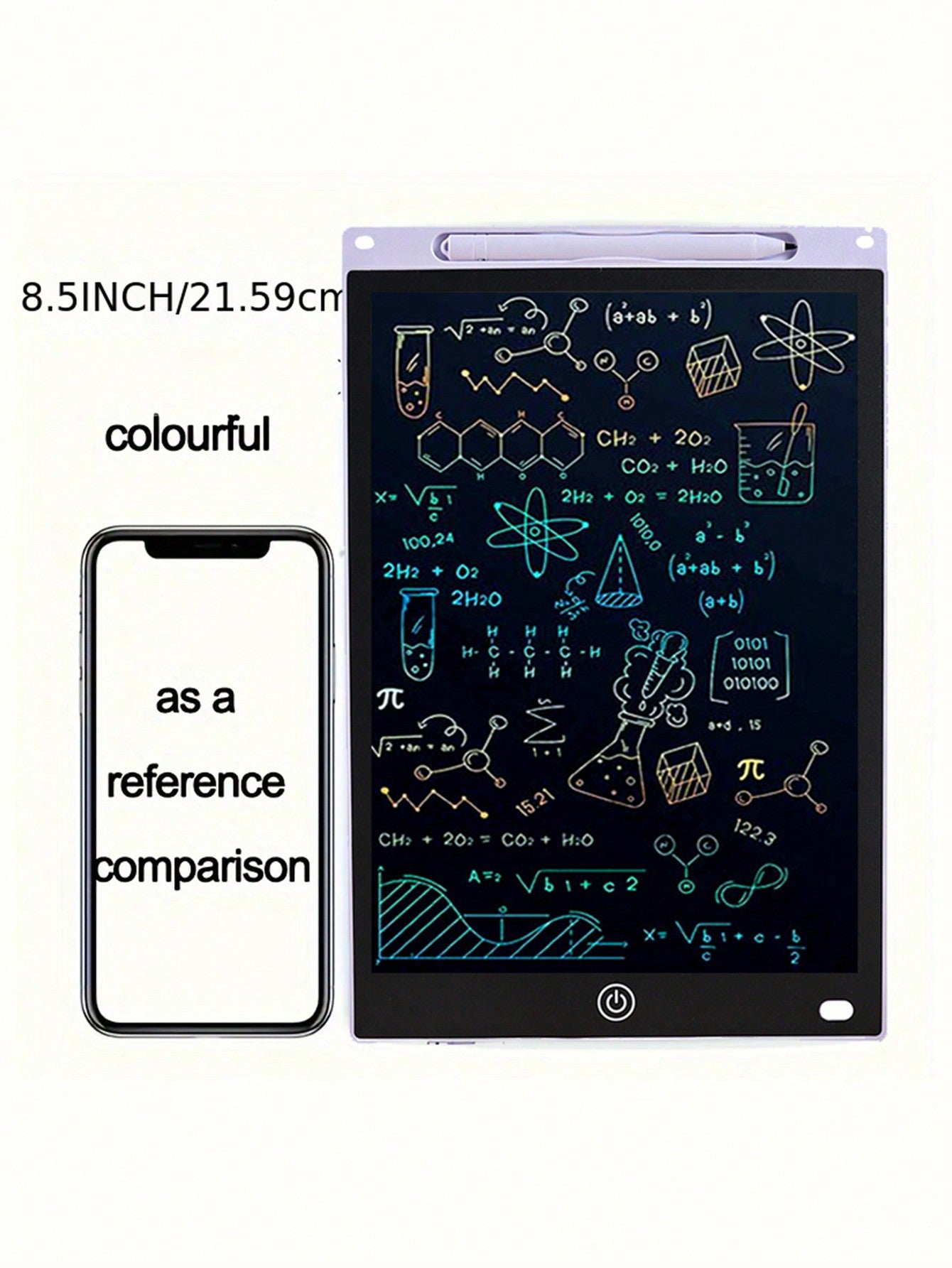 1pc, 8.5-Inch, LCD Writing Board, Color Screen Graffiti Board Drawing Board, Writing Board, Educational Christmas Birthday Gift, Learning Board, Halloween, Christmas And Thanksgiving Gifts, Easter Gifts