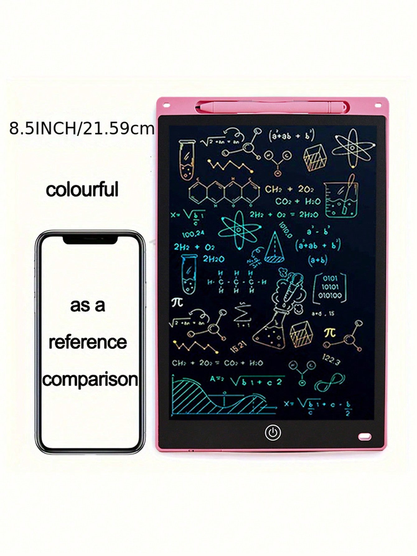 1pc, 8.5-Inch, LCD Writing Board, Color Screen Graffiti Board Drawing Board, Writing Board, Educational Christmas Birthday Gift, Learning Board, Halloween, Christmas And Thanksgiving Gifts, Easter Gifts