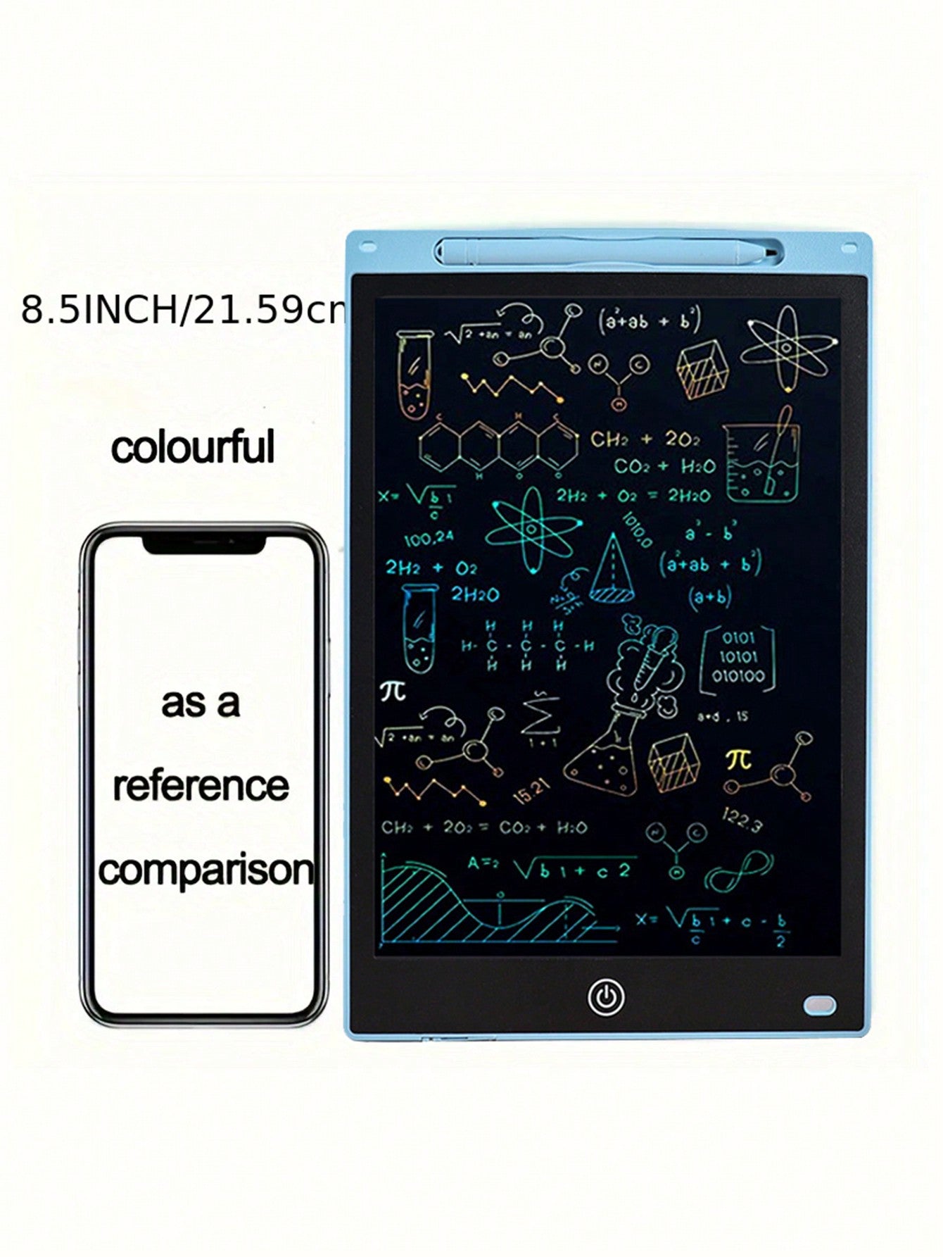 1pc, 8.5-Inch, LCD Writing Board, Color Screen Graffiti Board Drawing Board, Writing Board, Educational Christmas Birthday Gift, Learning Board, Halloween, Christmas And Thanksgiving Gifts, Easter Gifts