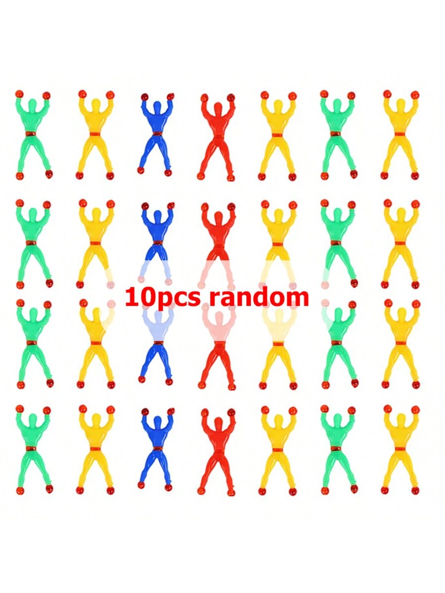 5-20pcs Color Random Funny Sticky Wall Climbing Men Toys For Adults Plastic Climbing Flip Man Attractive Classic Gift Novelty Toy