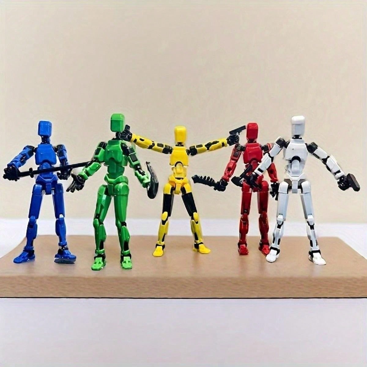 1pc, Titan 13 Action Figure -3D Printed,Multi-Jointed, Movable, Articulated Robot Dummy - High-Quality Plastic Material,Lucky 13 Collectible Figuredeadpool Suit,Brawl Stars Toys,Goku