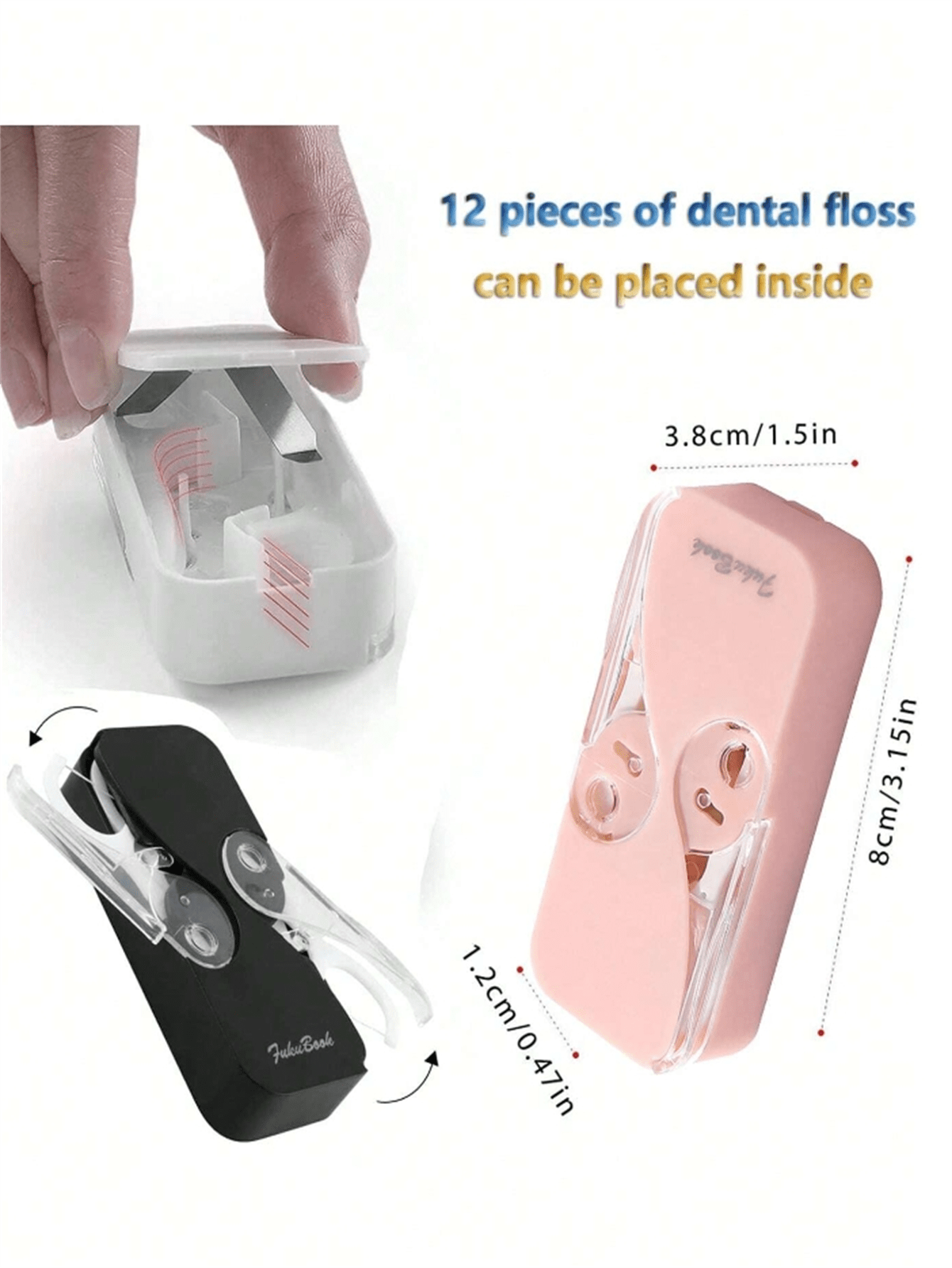 Portable Dental Floss Storage Box Home Automatic Pop-Up Storage Floss Box,Keep Your Dental Floss Clean And Tidy With This Portable, Convenient Storage Box! Travel Essentials Travel Organizer For Beach Summer Vacation Back To School