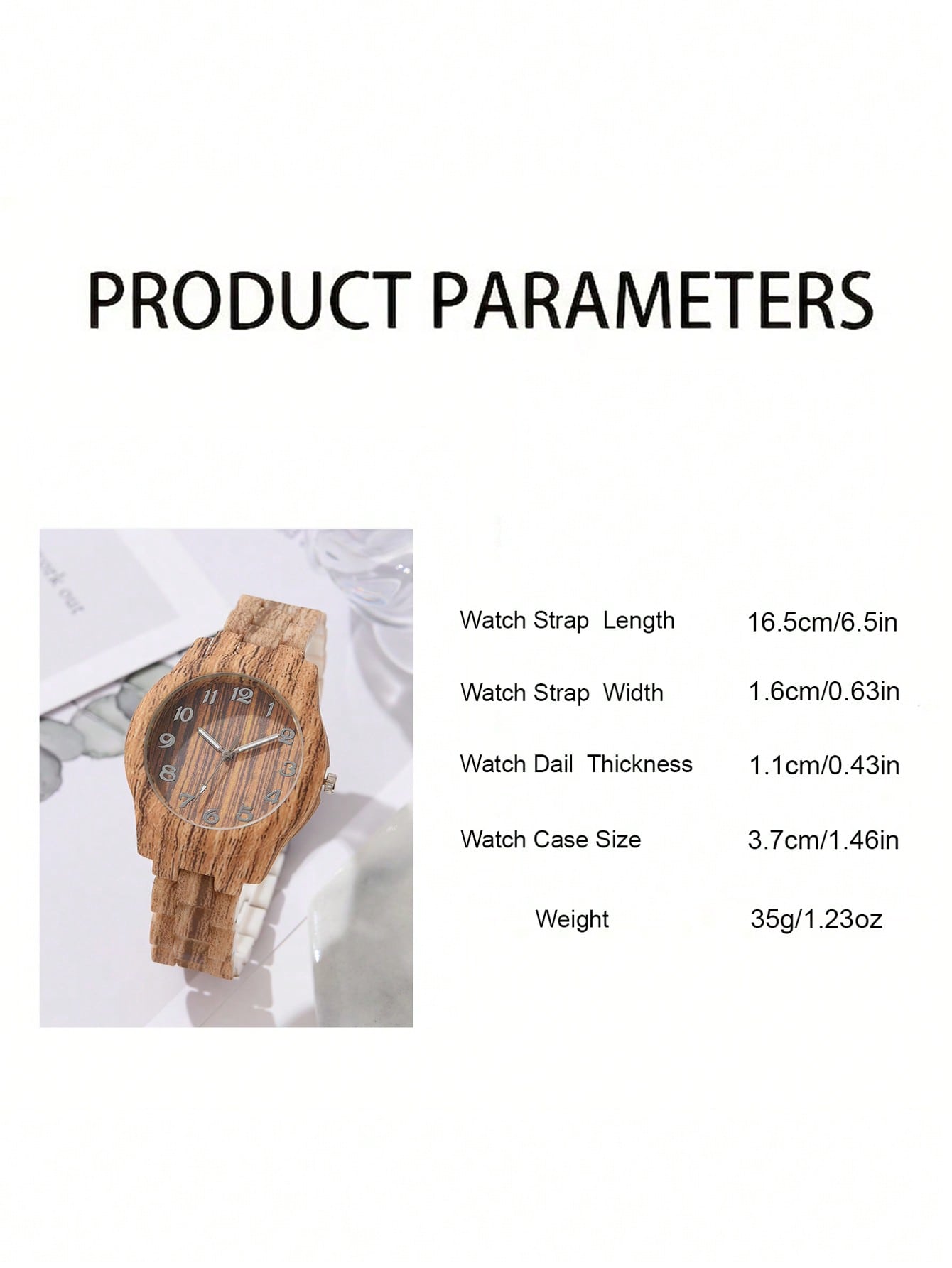 4pcs Lady's Brown Wood Grain Watch Strap Fashionable Casual Retro Digital Scale Circular Dial Women's Quartz Watch Bracelet Set Suitable For Daily Wear Decoration As A Holiday Gift For Friends And Mothers