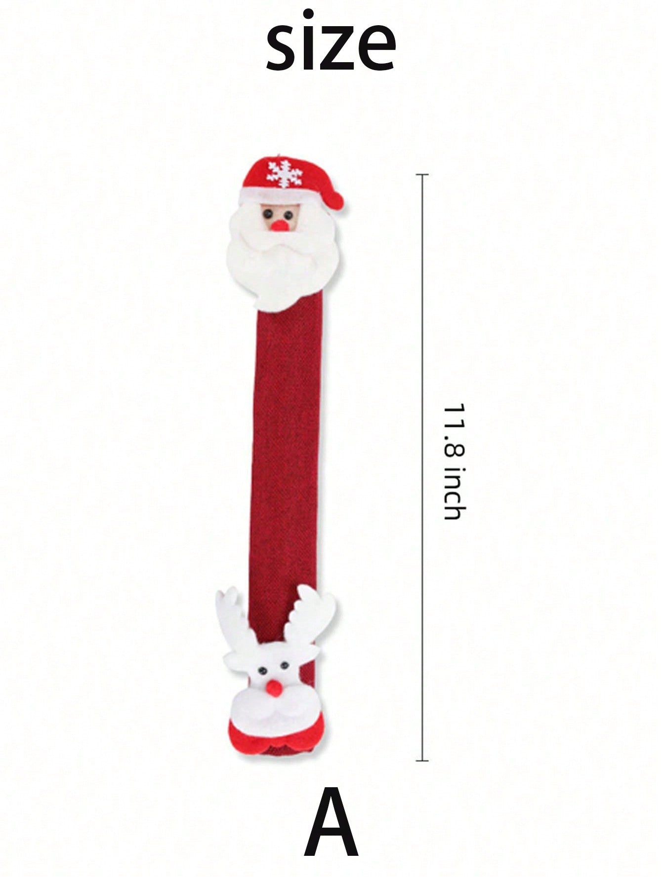 1pc Christmas Refrigerator Door Handle Cover, Fashionable Personality Oven Handle Cover, Christmas Fridge Decor