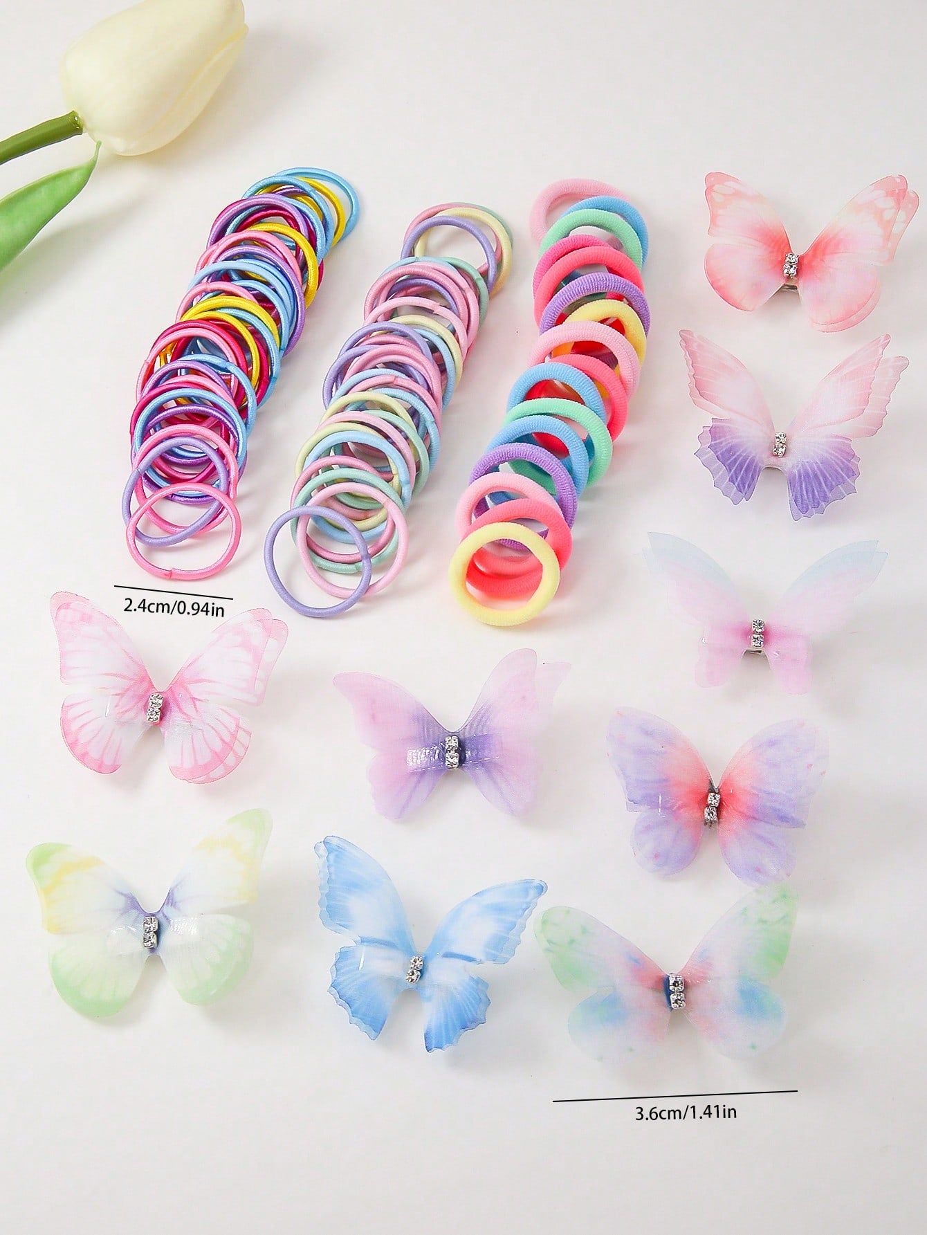 260pcs/Set Baby Girl Princess Hair Accessories Combo - Hair Ties, Hairclips, Barrettes, Hair Bands, For Daily Wear & Gift