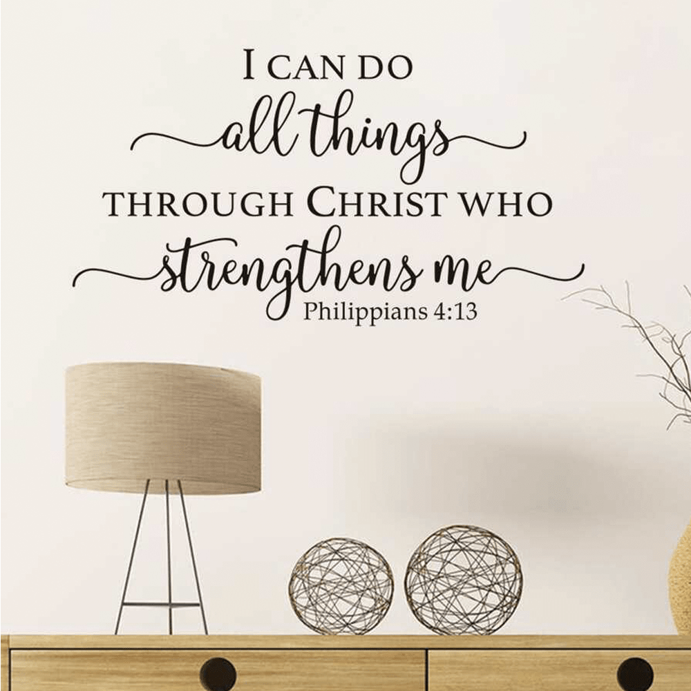 1pc Bible Werse Stickers,Inspirational Wall Stickers,Wall Art Decor,Waterproof  Decal Stickers,For Home Decoration,Living Room Decor,Living Room