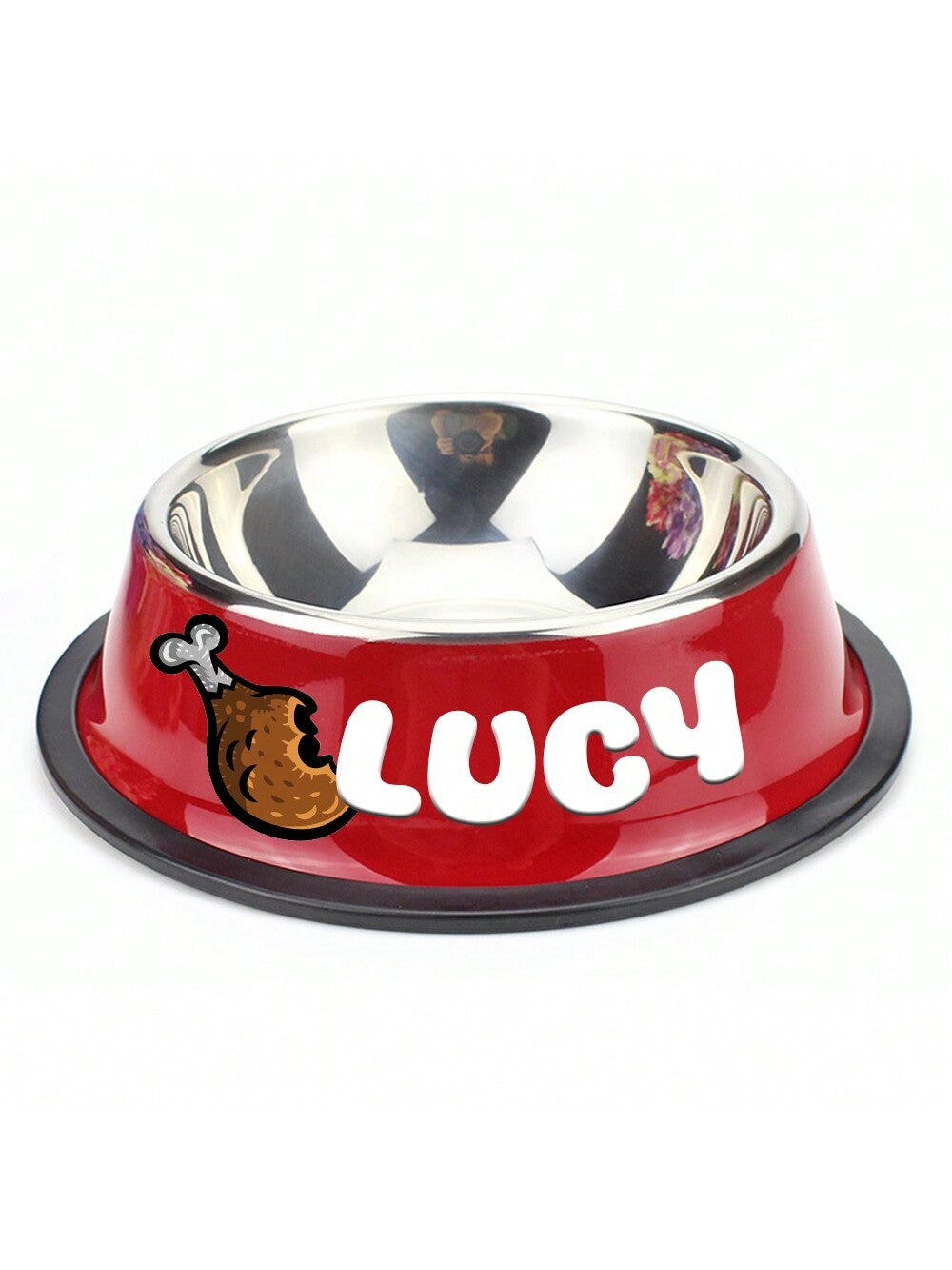 Personalized Anti Slip Stainless Steel Pet Bowl With Custom Name - Perfect For Cats And Dogs, Perfect For Food And Water Supply