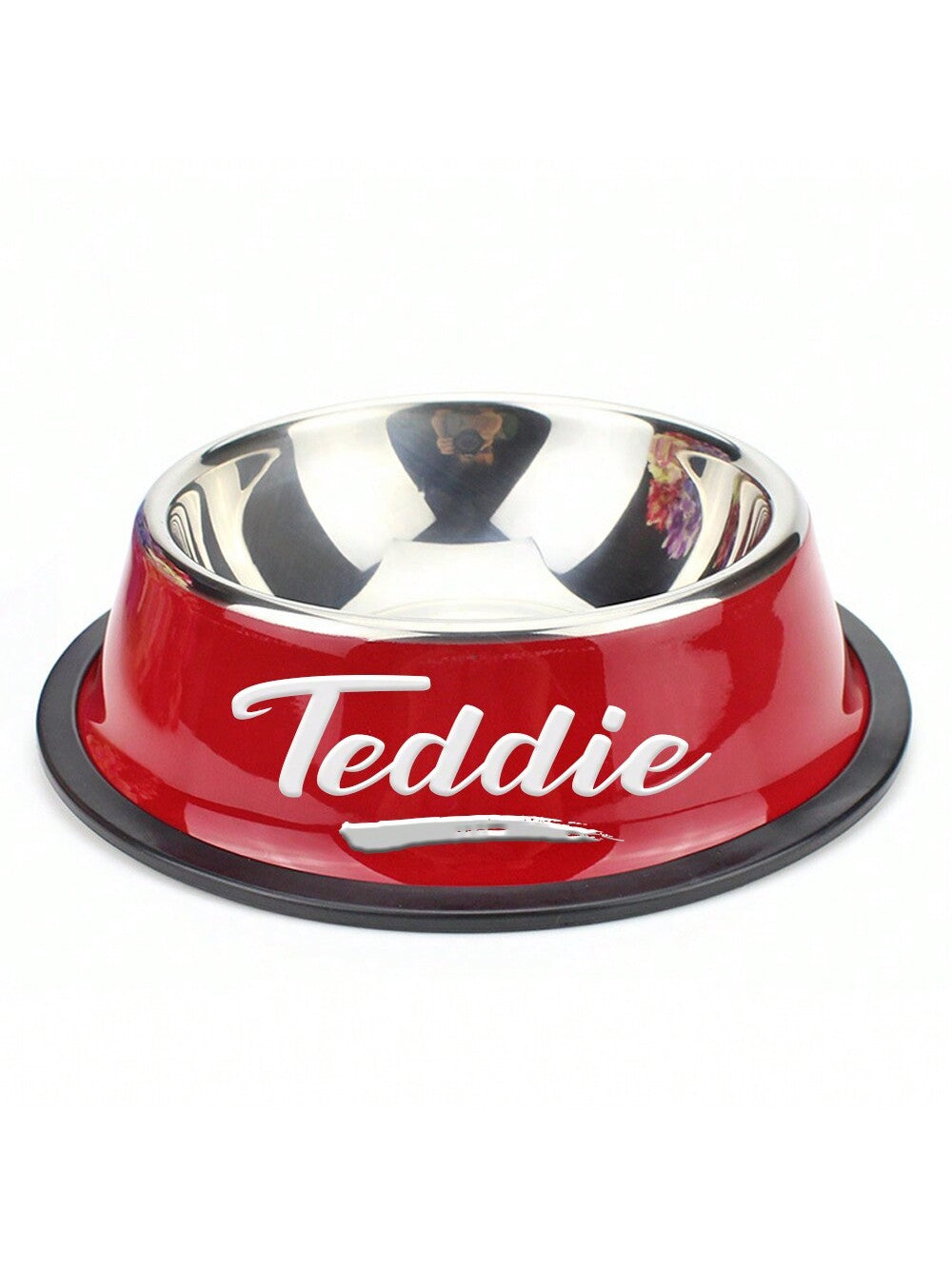 Personalized Anti Slip Stainless Steel Pet Bowl With Custom Name - Perfect For Cats And Dogs, Perfect For Food And Water Supply