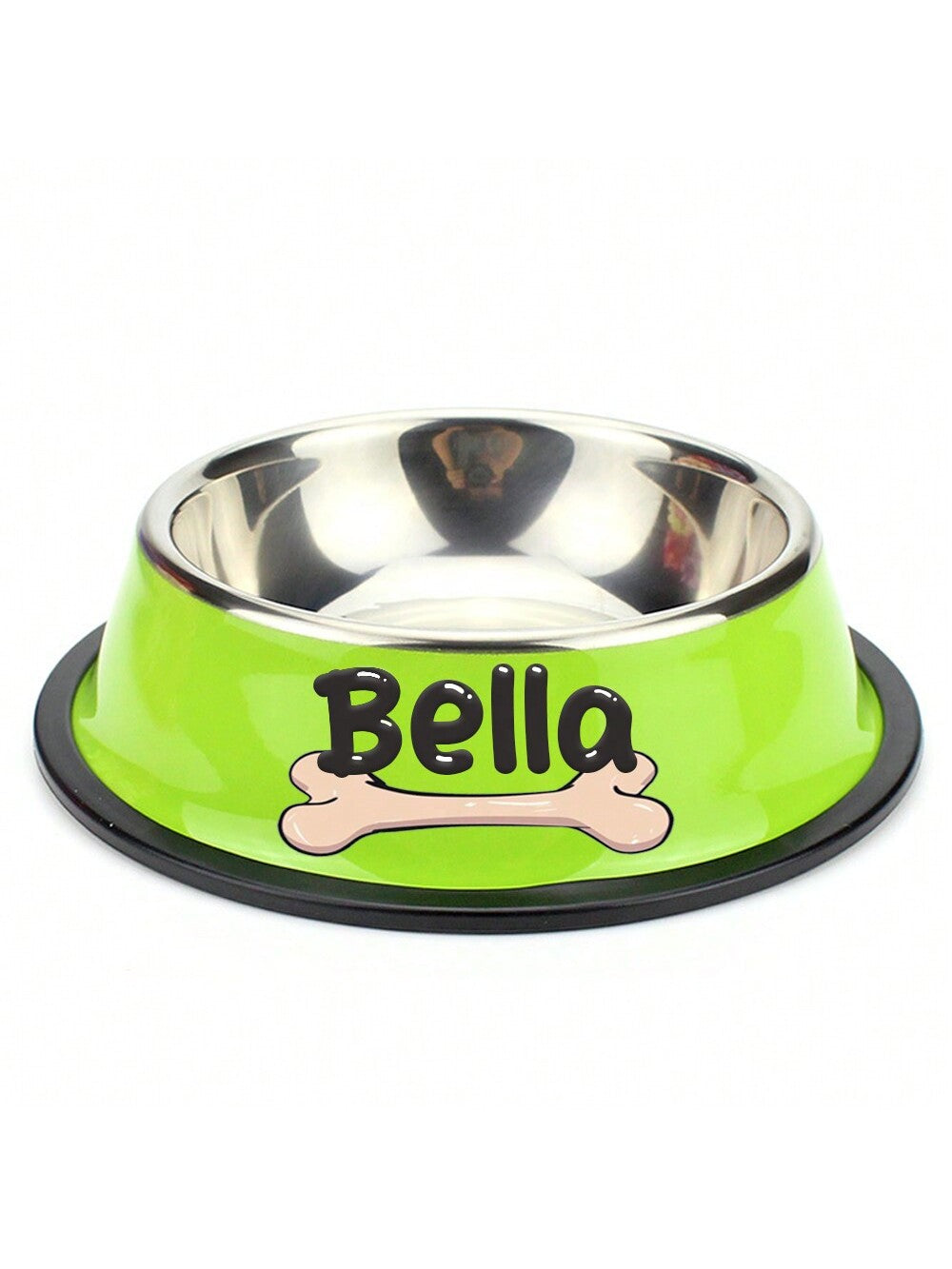 Personalized Anti Slip Stainless Steel Pet Bowl With Custom Name - Perfect For Cats And Dogs, Perfect For Food And Water Supply