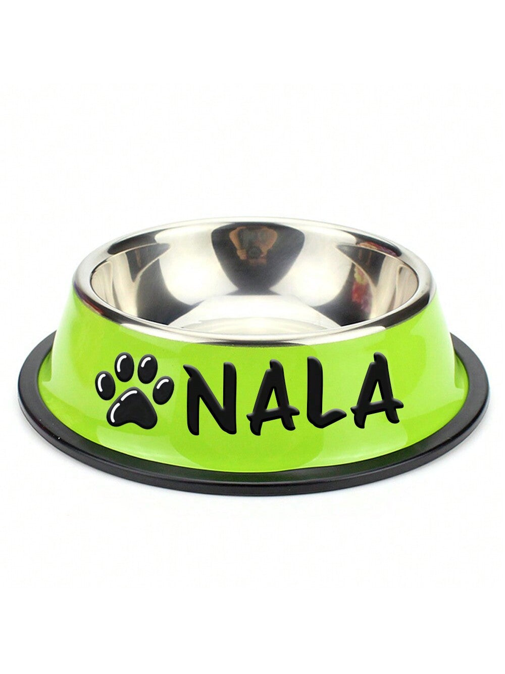 Personalized Anti Slip Stainless Steel Pet Bowl With Custom Name - Perfect For Cats And Dogs, Perfect For Food And Water Supply