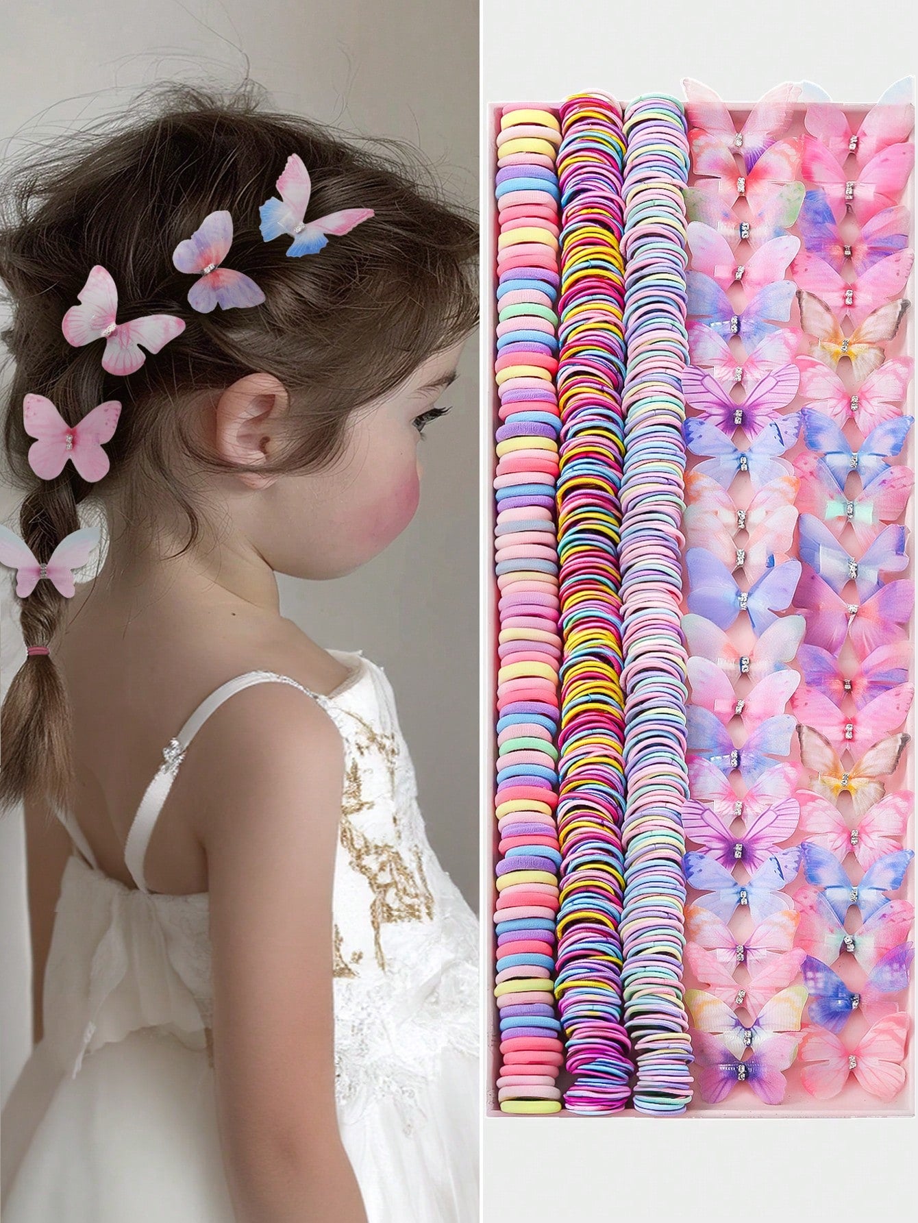 260pcs/Set Baby Girl Princess Hair Accessories Combo - Hair Ties, Hairclips, Barrettes, Hair Bands, For Daily Wear & Gift