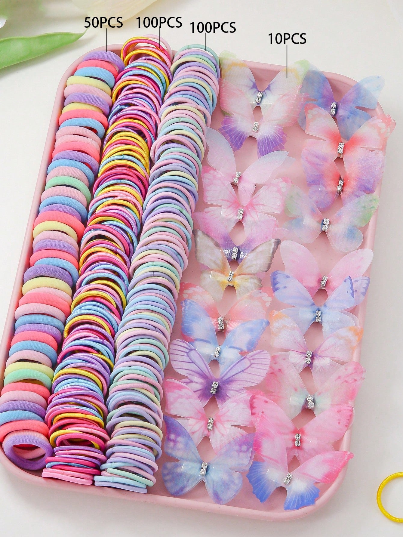 260pcs/Set Baby Girl Princess Hair Accessories Combo - Hair Ties, Hairclips, Barrettes, Hair Bands, For Daily Wear & Gift