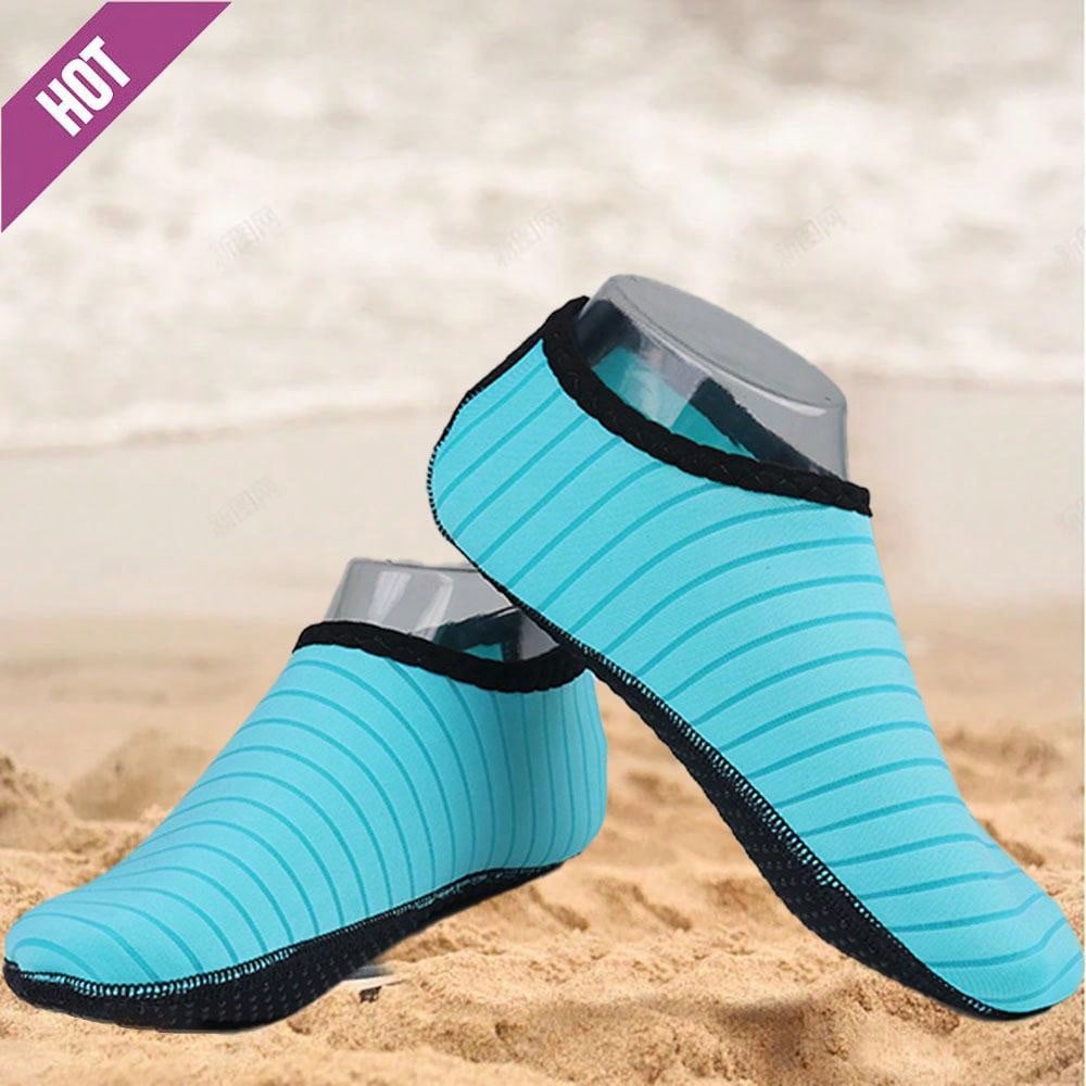 1 Pair Unisex Quick-Dry Water Shoes, Barefoot Aqua Socks For Beach, Swim, Yoga, Exercise