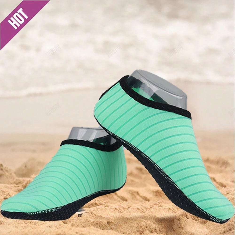 1 Pair Unisex Quick-Dry Water Shoes, Barefoot Aqua Socks For Beach, Swim, Yoga, Exercise