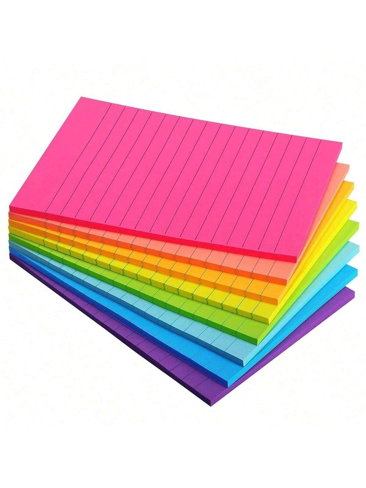 1 Set Of 100 Sheets Sticky Notes - Bright 4-Color Combination, Easy To Use, Efficient For Taking Notes And Organizing - Ideal Choice For Students, Office And Home