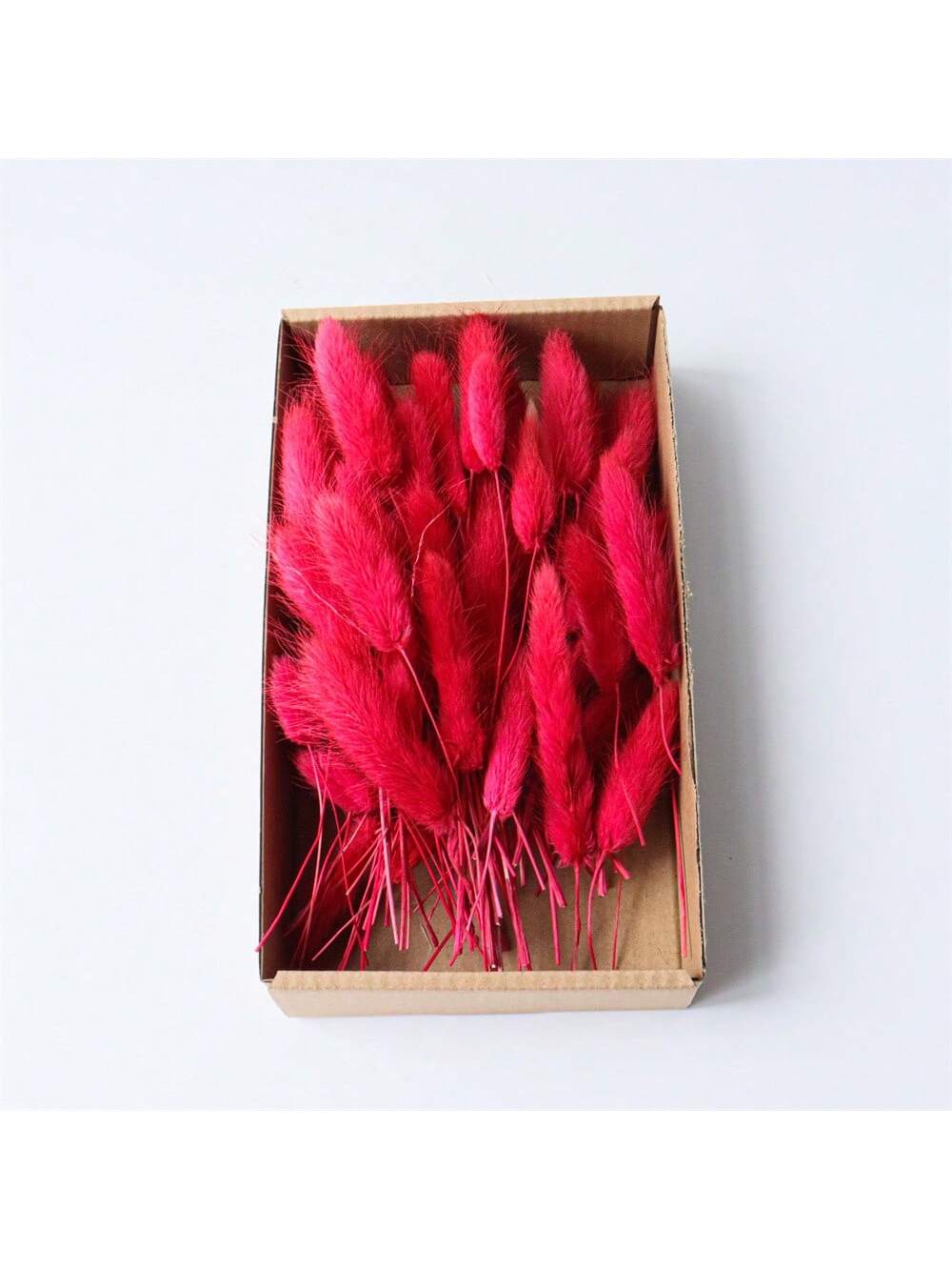 100pcs Diy Dried Flower Bag Natural Rose/Babybreath/Eucalyptus/Lover Grass /Lagurus/Bunny Tails Bulk Lavender Daisy Preserved Dried Flower Material Package Heads For Decoration