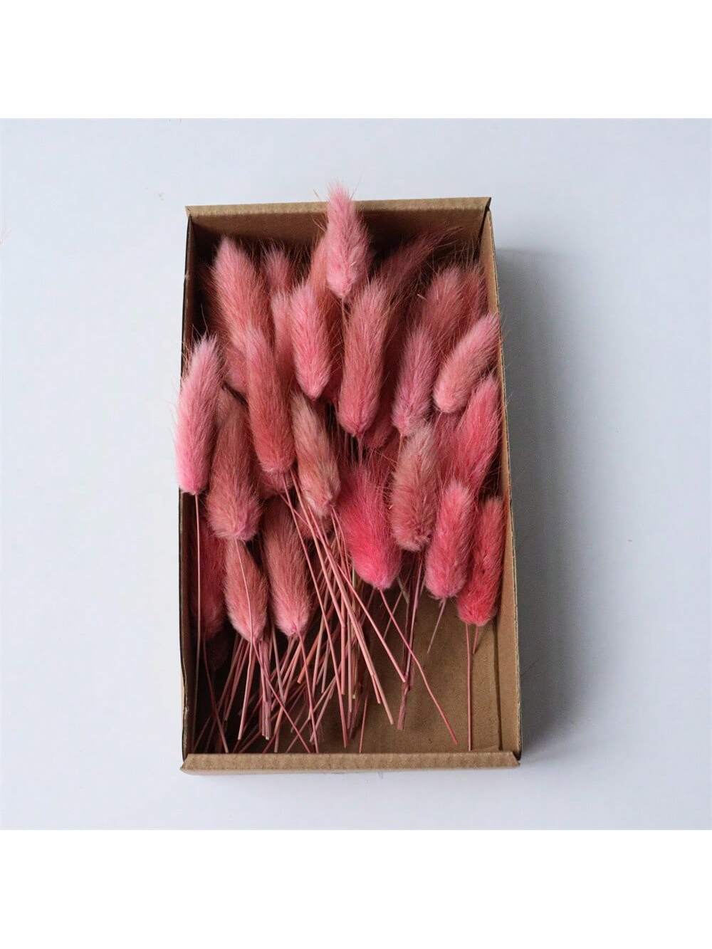 100pcs Diy Dried Flower Bag Natural Rose/Babybreath/Eucalyptus/Lover Grass /Lagurus/Bunny Tails Bulk Lavender Daisy Preserved Dried Flower Material Package Heads For Decoration