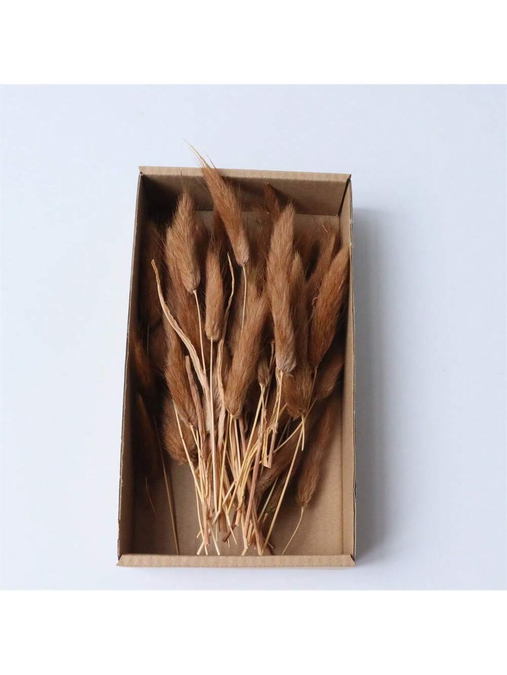 100pcs Diy Dried Flower Bag Natural Rose/Babybreath/Eucalyptus/Lover Grass /Lagurus/Bunny Tails Bulk Lavender Daisy Preserved Dried Flower Material Package Heads For Decoration