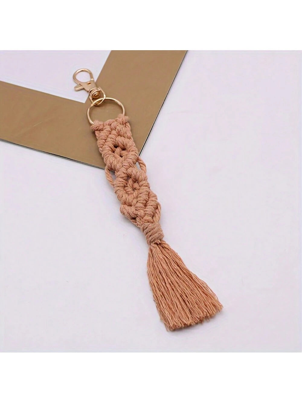 1/2/3pcs Keychain, Bag Pendant, Rope, Hand Woven Tassel, Keychain, Car Key Pendant, Bag Decoration, Construction, Non-Slip Bottom, Comfortable Padding, Water-Resistant Surface, Easy To Clean, Lightweight Design, Portable For Travel Use