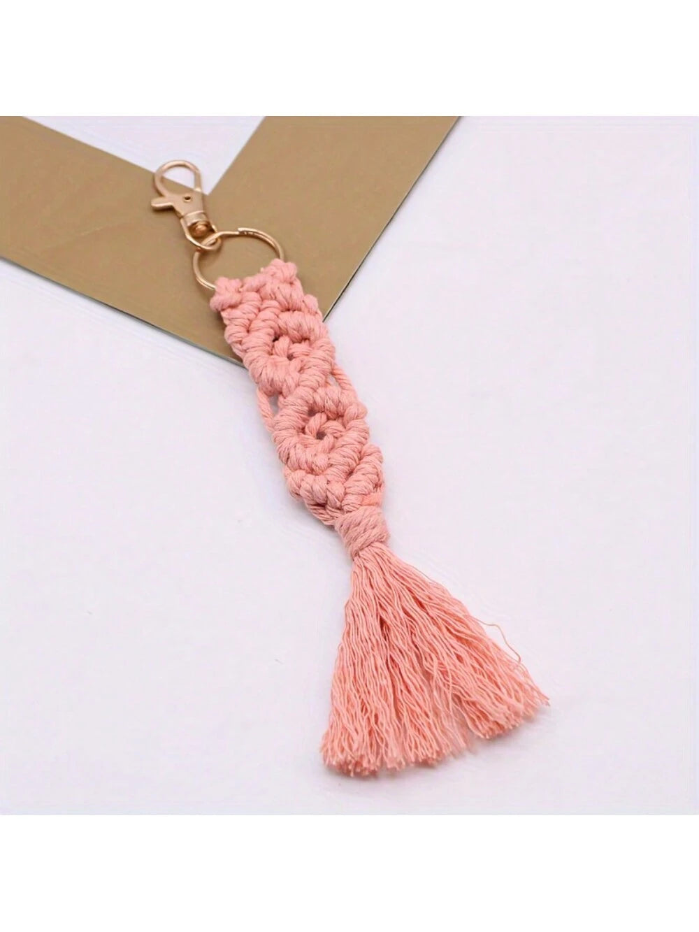 1/2/3pcs Keychain, Bag Pendant, Rope, Hand Woven Tassel, Keychain, Car Key Pendant, Bag Decoration, Construction, Non-Slip Bottom, Comfortable Padding, Water-Resistant Surface, Easy To Clean, Lightweight Design, Portable For Travel Use