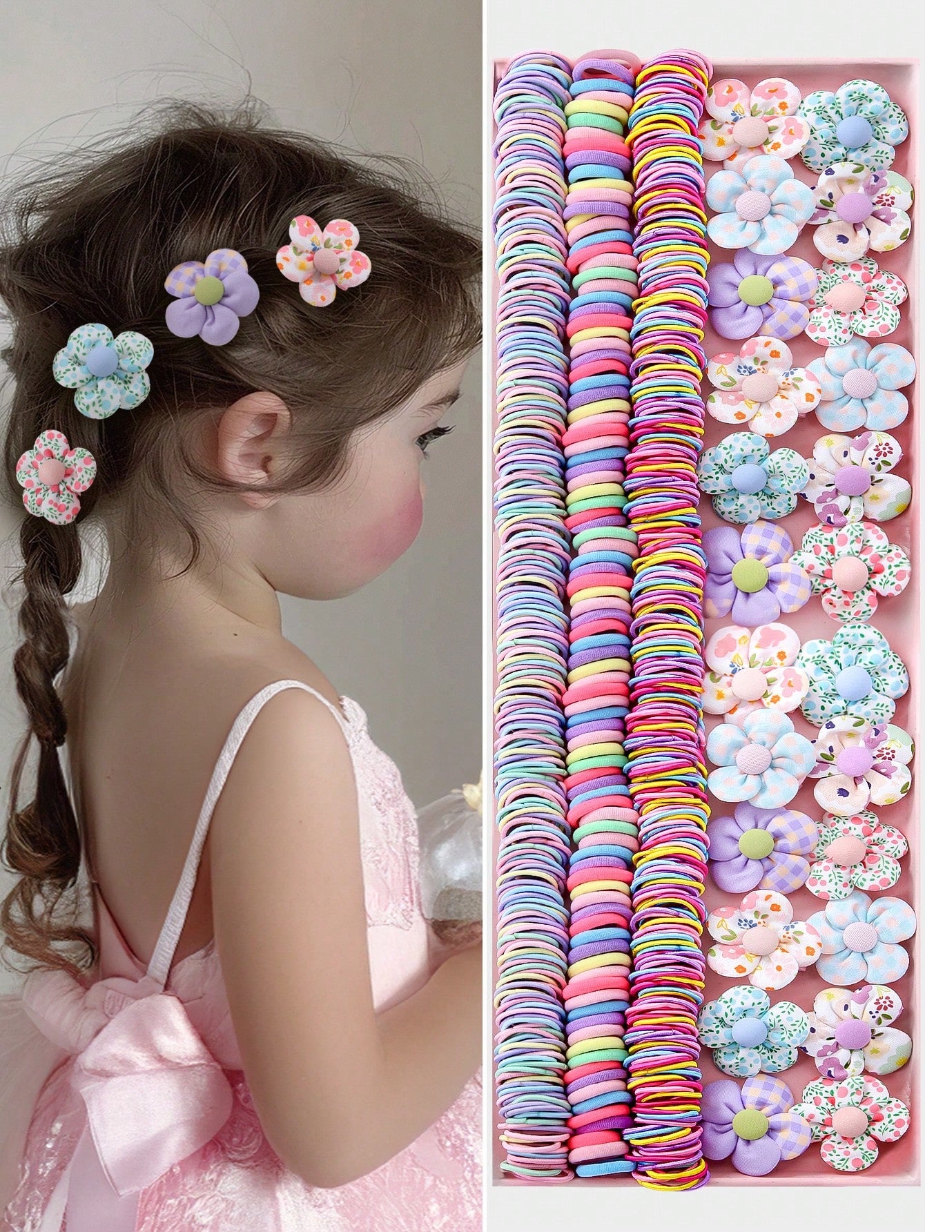 260pcs/Set Baby Girl Princess Hair Accessories Combo - Hair Ties, Hairclips, Barrettes, Hair Bands, For Daily Wear & Gift