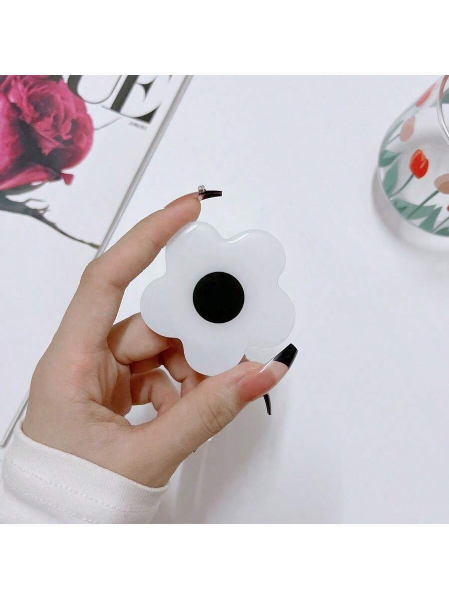 1pc Self-Adhesive Retractable Multicolor Flower Phone Holder