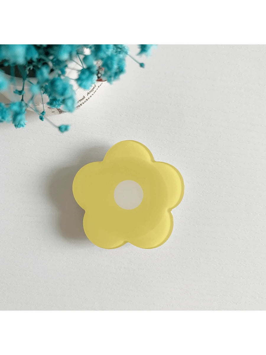 1pc Self-Adhesive Retractable Multicolor Flower Phone Holder