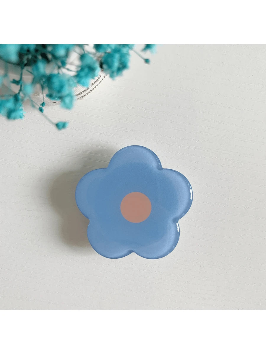 1pc Self-Adhesive Retractable Multicolor Flower Phone Holder