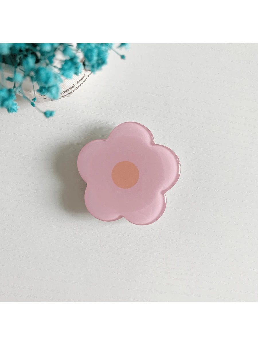 1pc Self-Adhesive Retractable Multicolor Flower Phone Holder